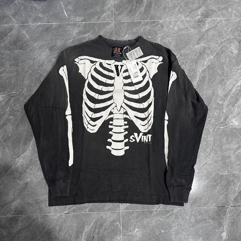 Saint Michael Saint Michael Out of Print Skeletal Chest Destruction Wash Size US S / EU 44-46 / 1 - 1 Thumbnail
