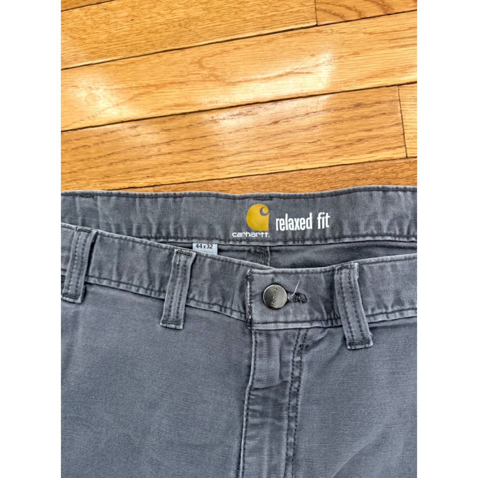 Carhartt Carhartt Pants Men 44x32 Gray Relaxed Fit Rugged Flex Rigby 5-Pocket 102517-039 Size US 38 / EU 54 - 3 Thumbnail