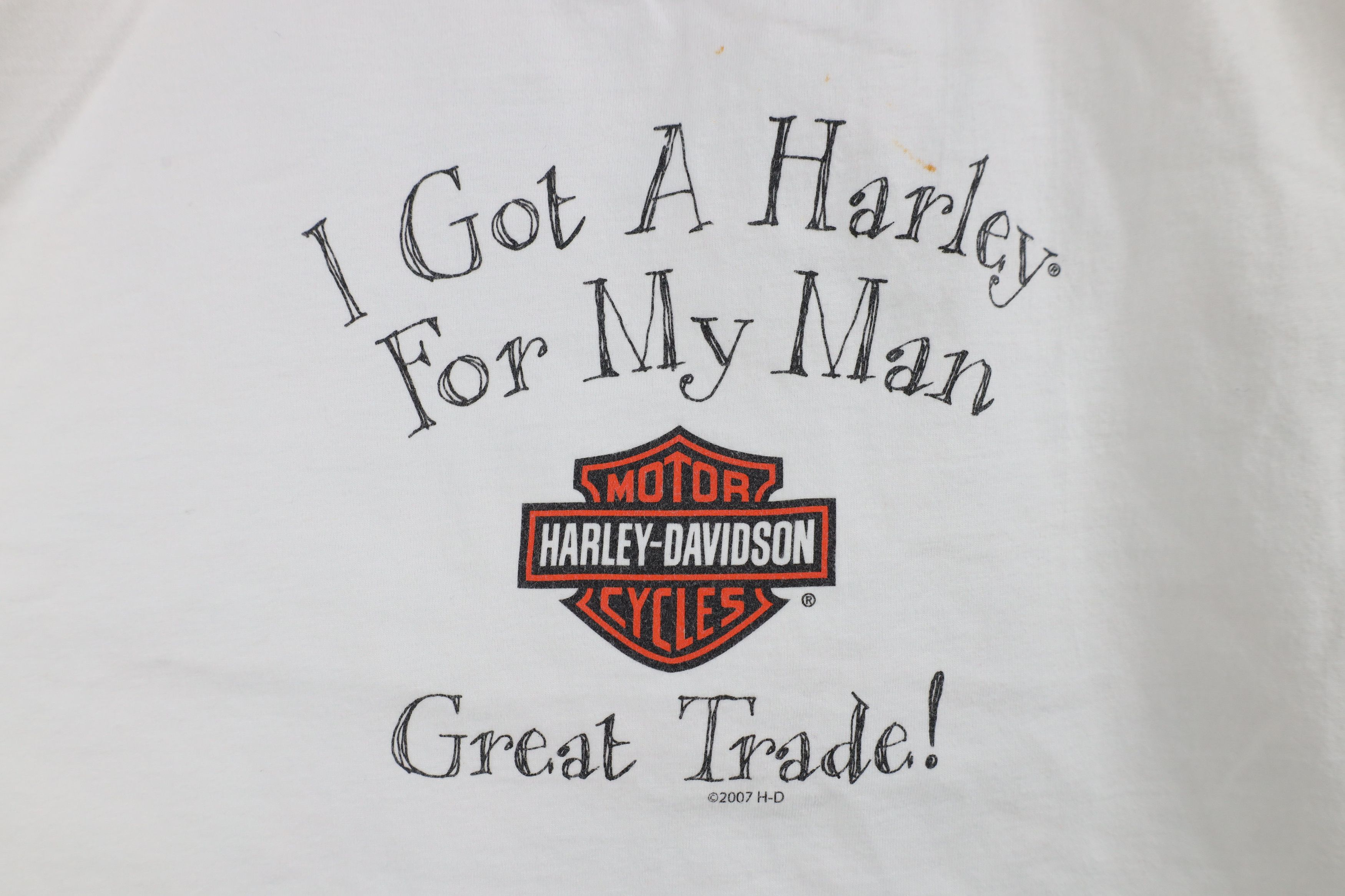 Harley Davidson × Vintage Vintage Y2K Harley Davidson I Got a Harley For Man T-Shirt Size US XL / EU 56 / 4 - 4 Thumbnail