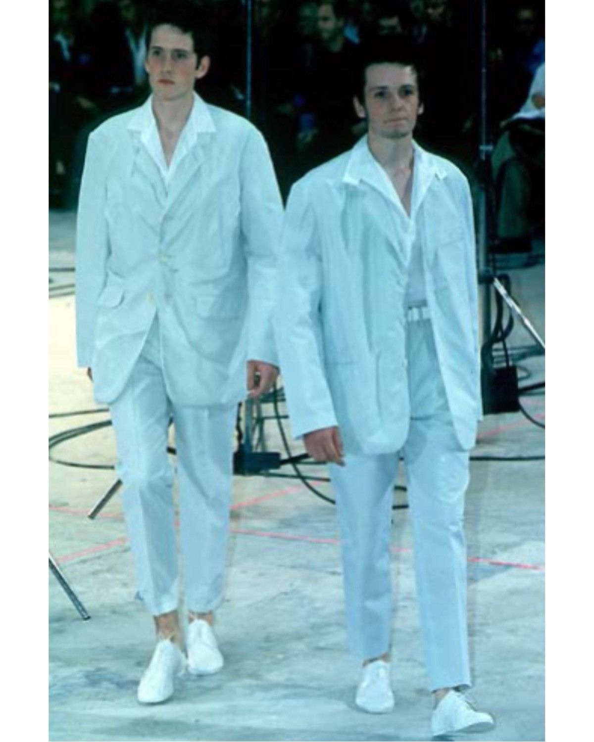 Yohji Yamamoto SS1999 YOHJI YAMAMOTO POUR HOMME MINT GREEN PLEATED TROUSERS Size US 31 - 2 Thumbnail
