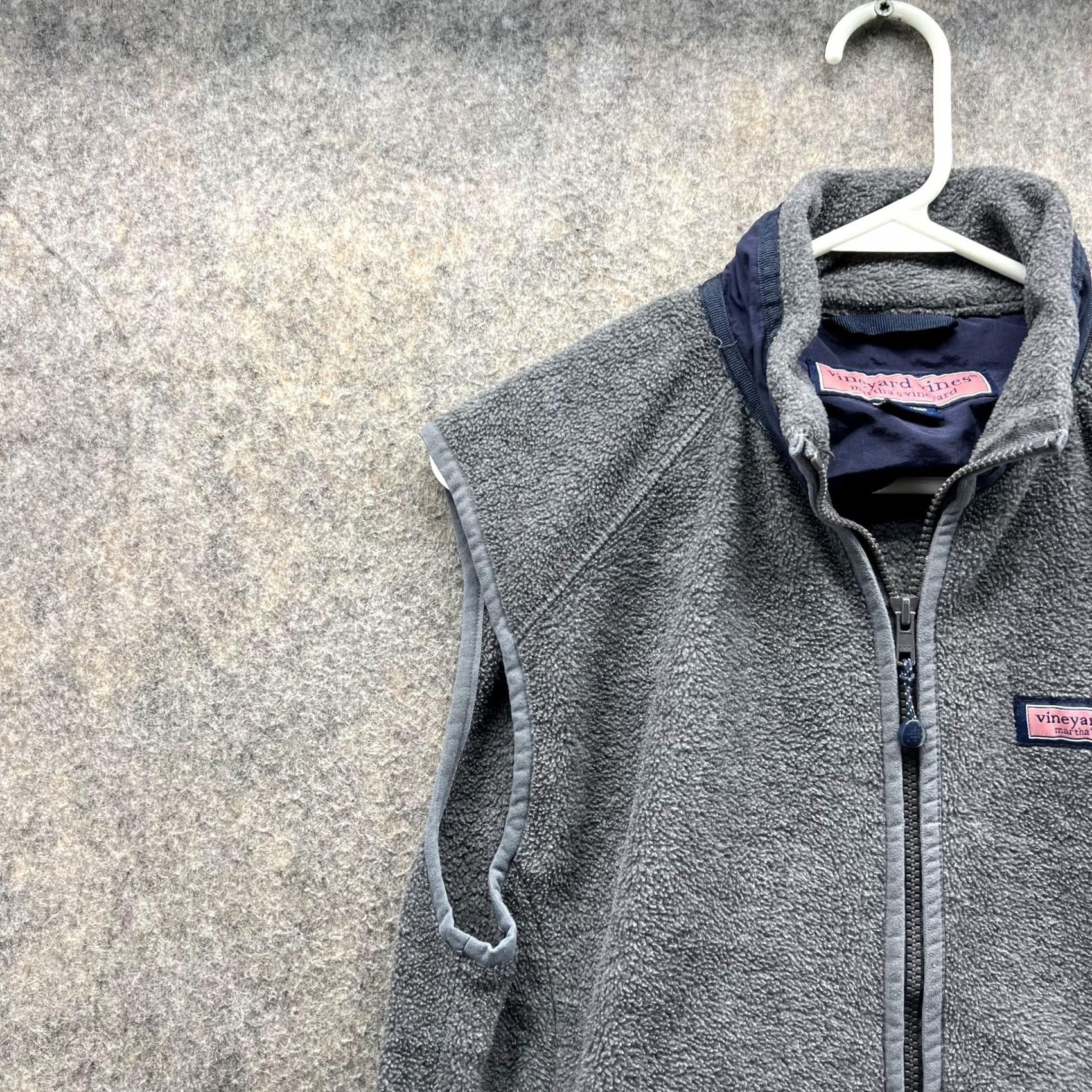 Vineyard Vines Vineyard Vines Jacket Women XS Gray Full Zip Fleece Sleeveless Casual Workwear Vintage? No Size XS / US 0-2 / IT 36-38 - 3 Thumbnail