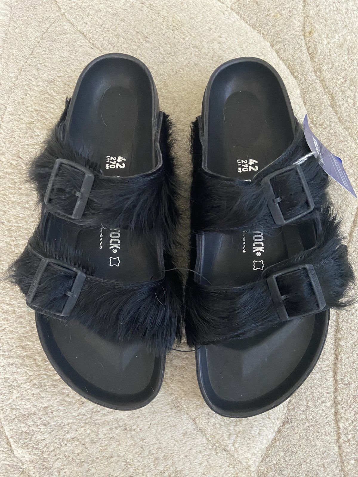 Birkenstock × Rick Owens rick owens birkenstock fur | Grailed