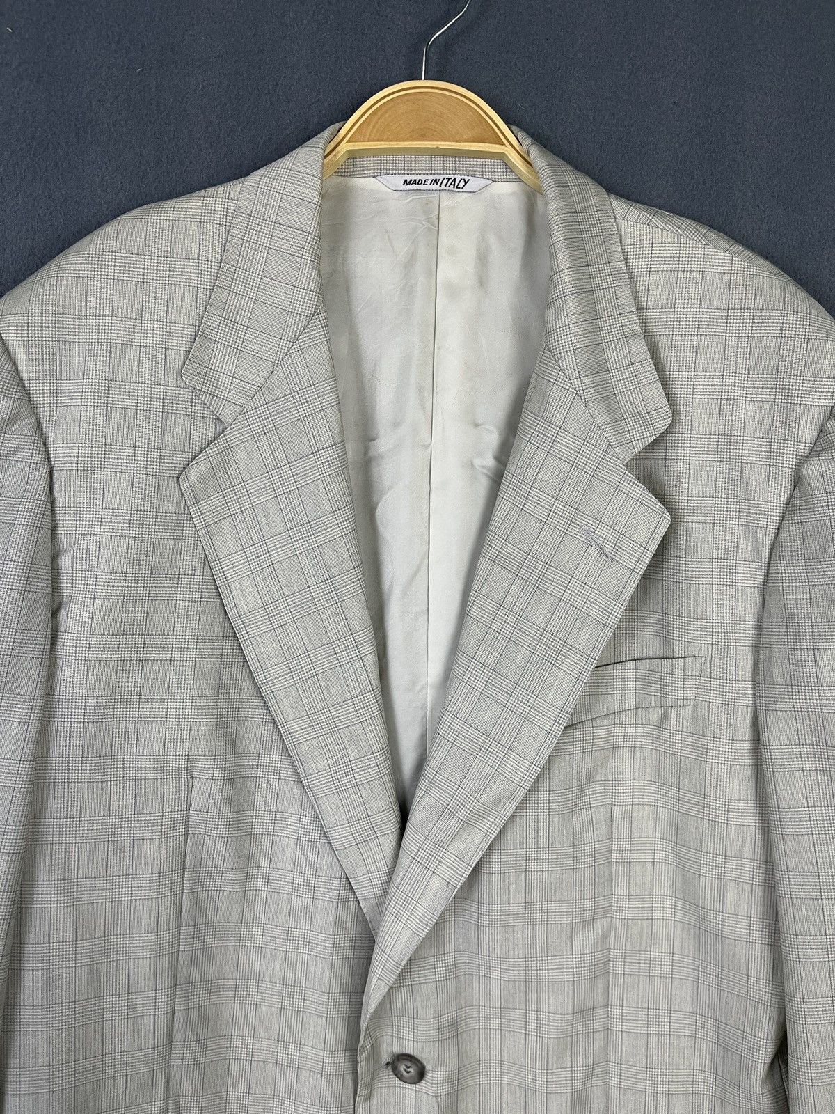 Celine × Vintage Celine Glen Plaid 100% Wool Blazer Size 42R - 3 Thumbnail