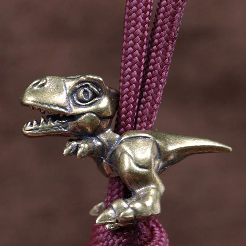 Handmade 2Pcs Tyrannosaurus Knife Beads Paracord Bead Zipper Umbrella Size ONE SIZE - 3 Thumbnail