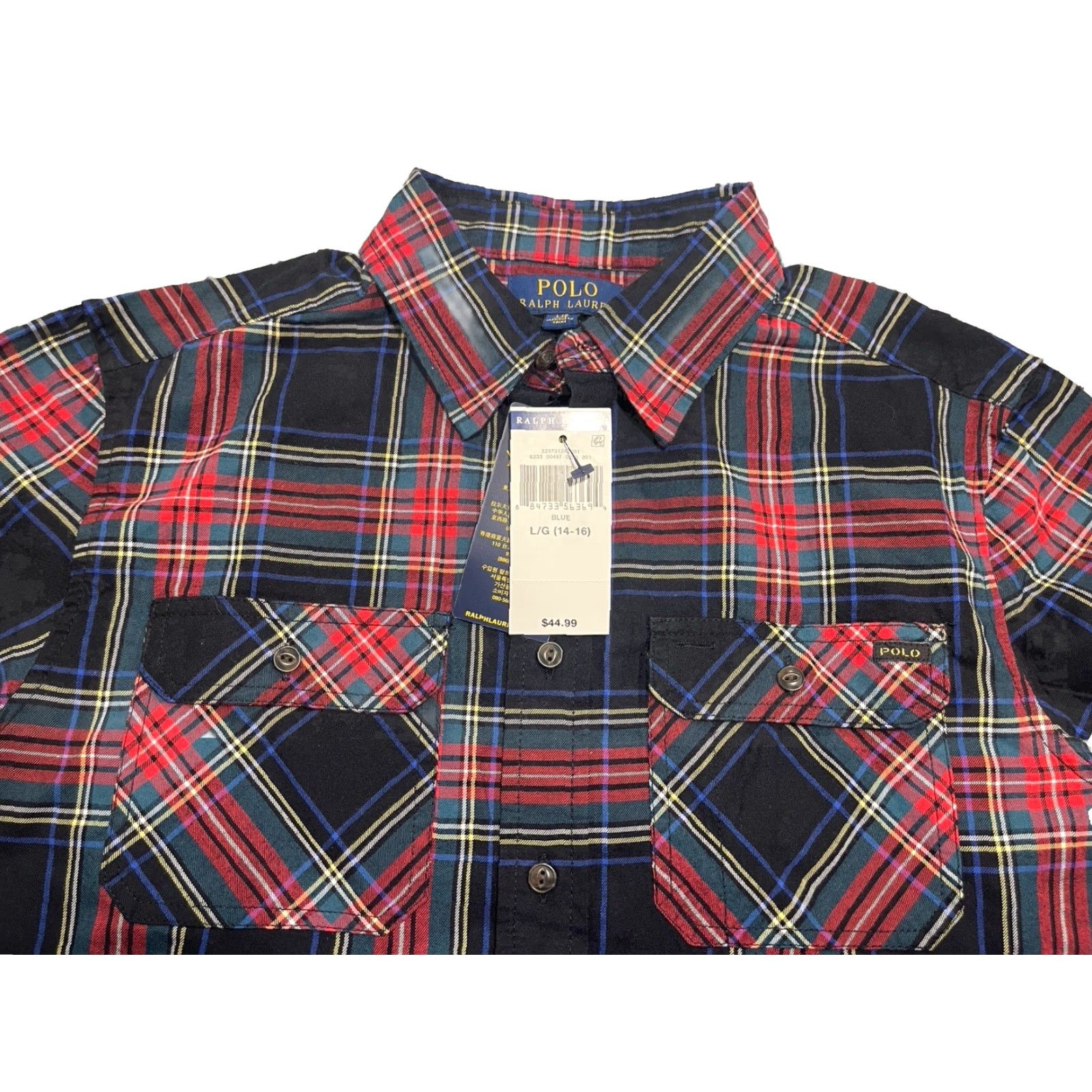 Polo Ralph Lauren Polo Ralph Lauren Shirt Button-Down Boys L Multicolor Red Green Plaid Christmas 14-16 Button-Up Collared Casual Size US L / EU 52-54 / 3 - 3 Thumbnail