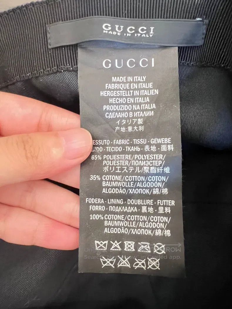 Gucci Gucci Dark pattern full-print striped baseball cap Size ONE SIZE - 5 Thumbnail