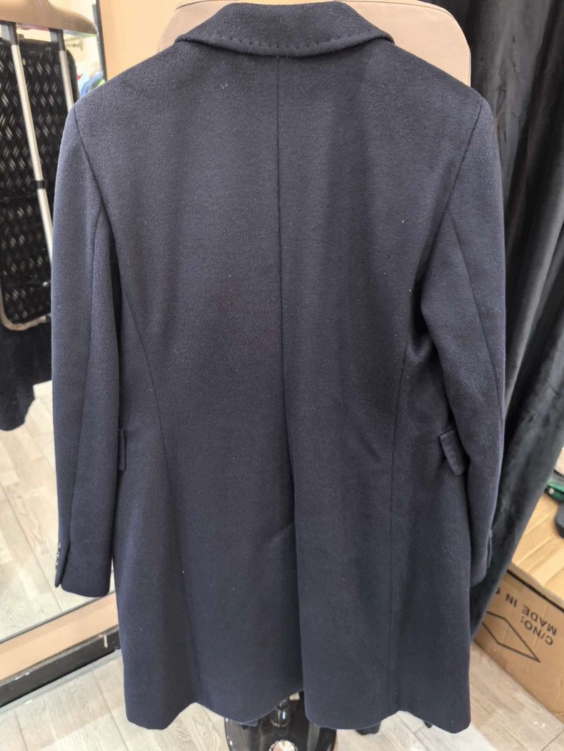 Max Mara Max Mara Navy classic cashmere coat Size S / US 4 / IT 40 - 2 Thumbnail