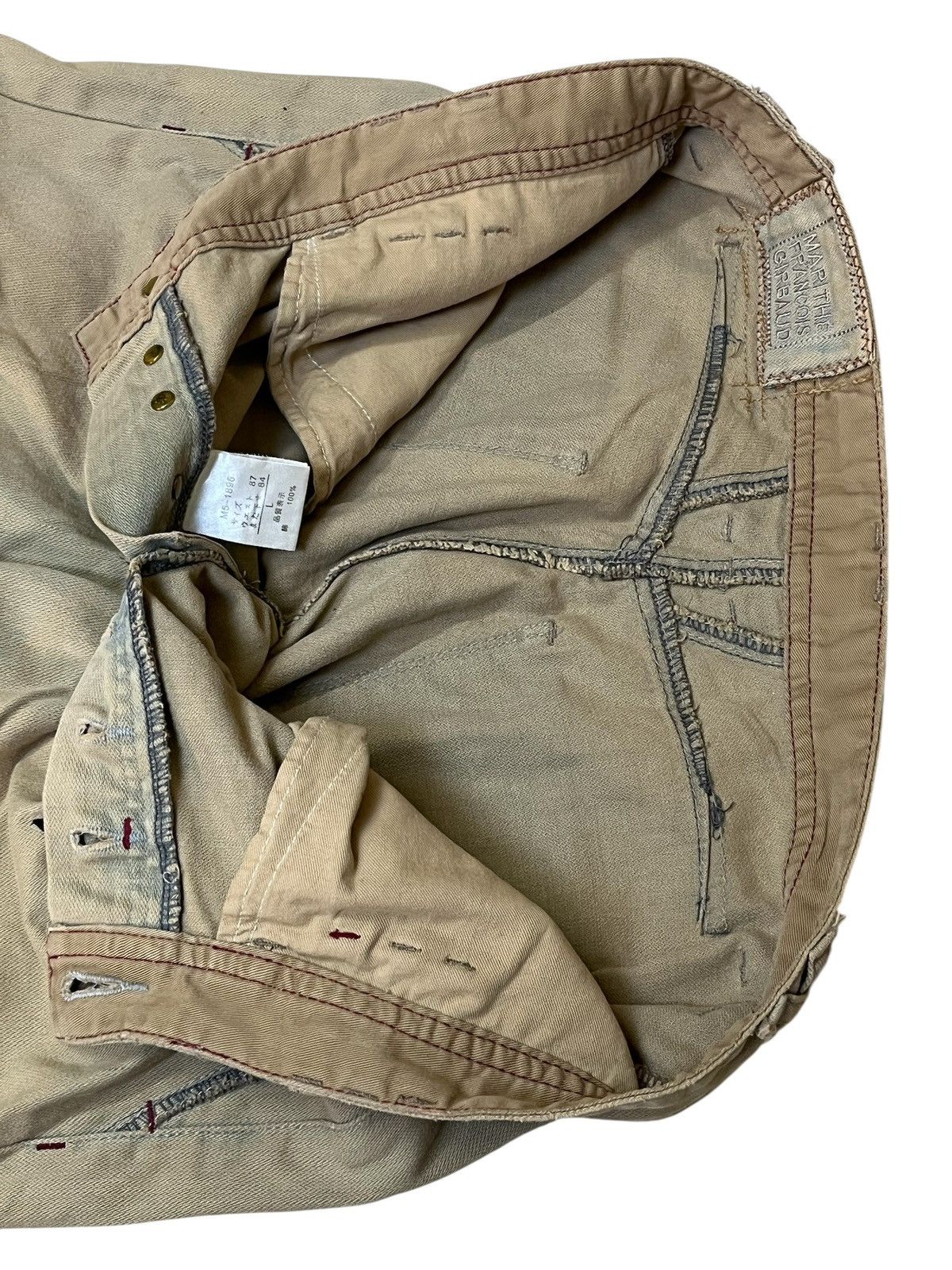 Marithe + Francois Girbaud BAGGY🔥MARITHE FRANCOIS GIRBAUD double knee faded jeans Size US 35 - 15 Thumbnail