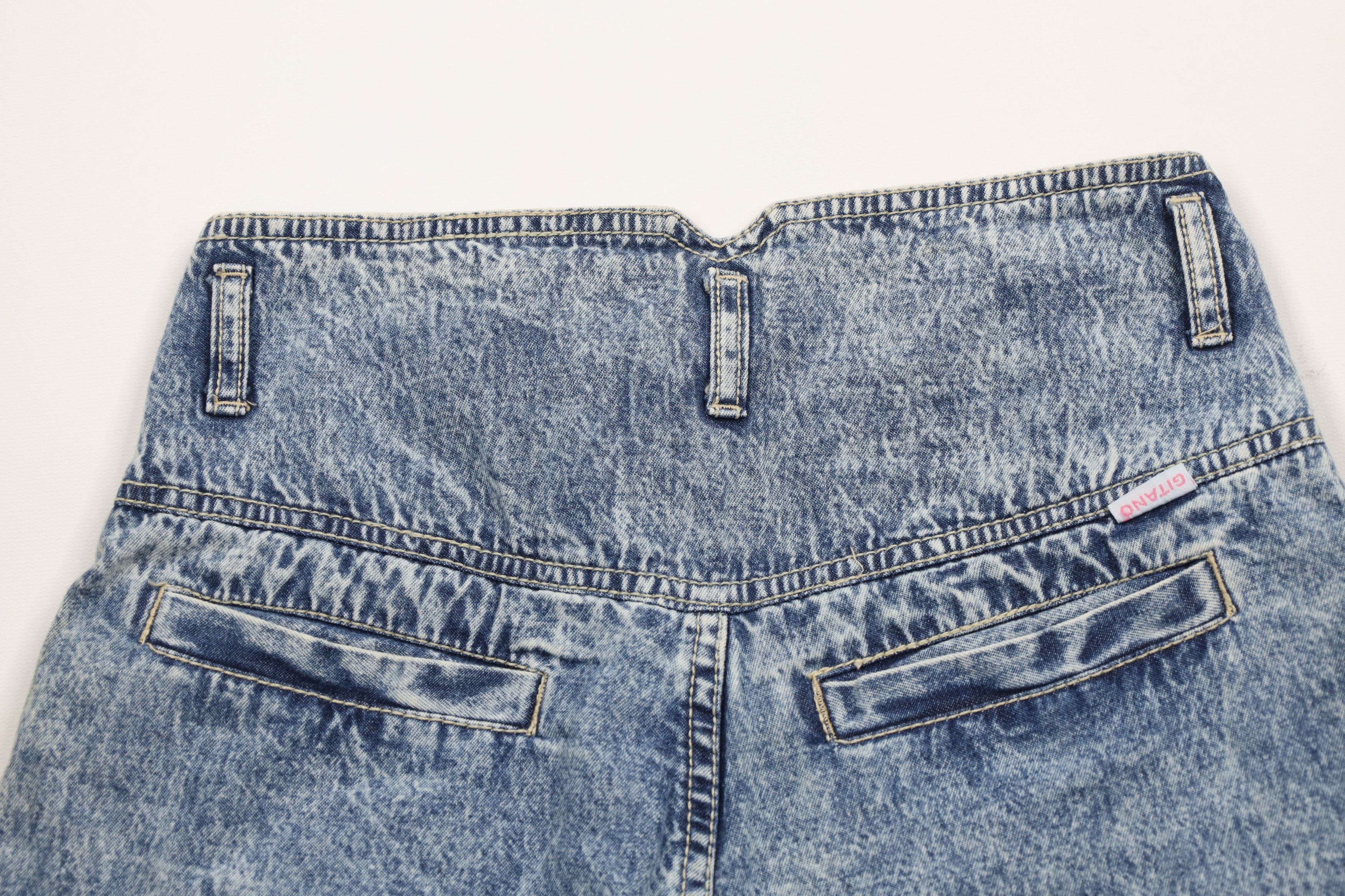 Vintage Vintage 80s Streetwear Acid Wash High Waisted Denim Shorts Size 32" / US 10 / IT 46 - 12 Thumbnail