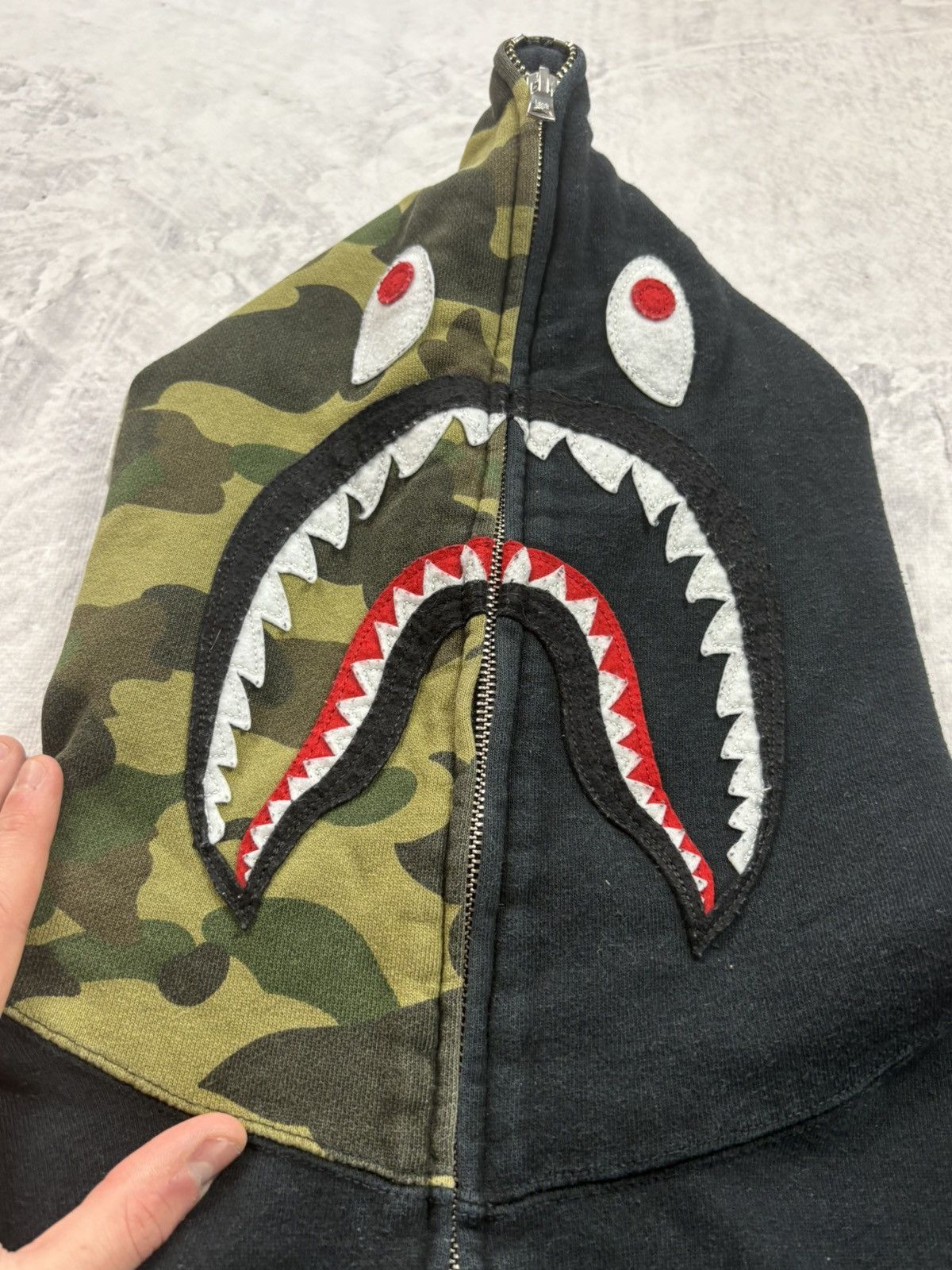 Bape BAPE SHARK ZIP HOODIE STREETWEAR DRIP DRILL Size US XL / EU 56 / 4 - 9 Thumbnail