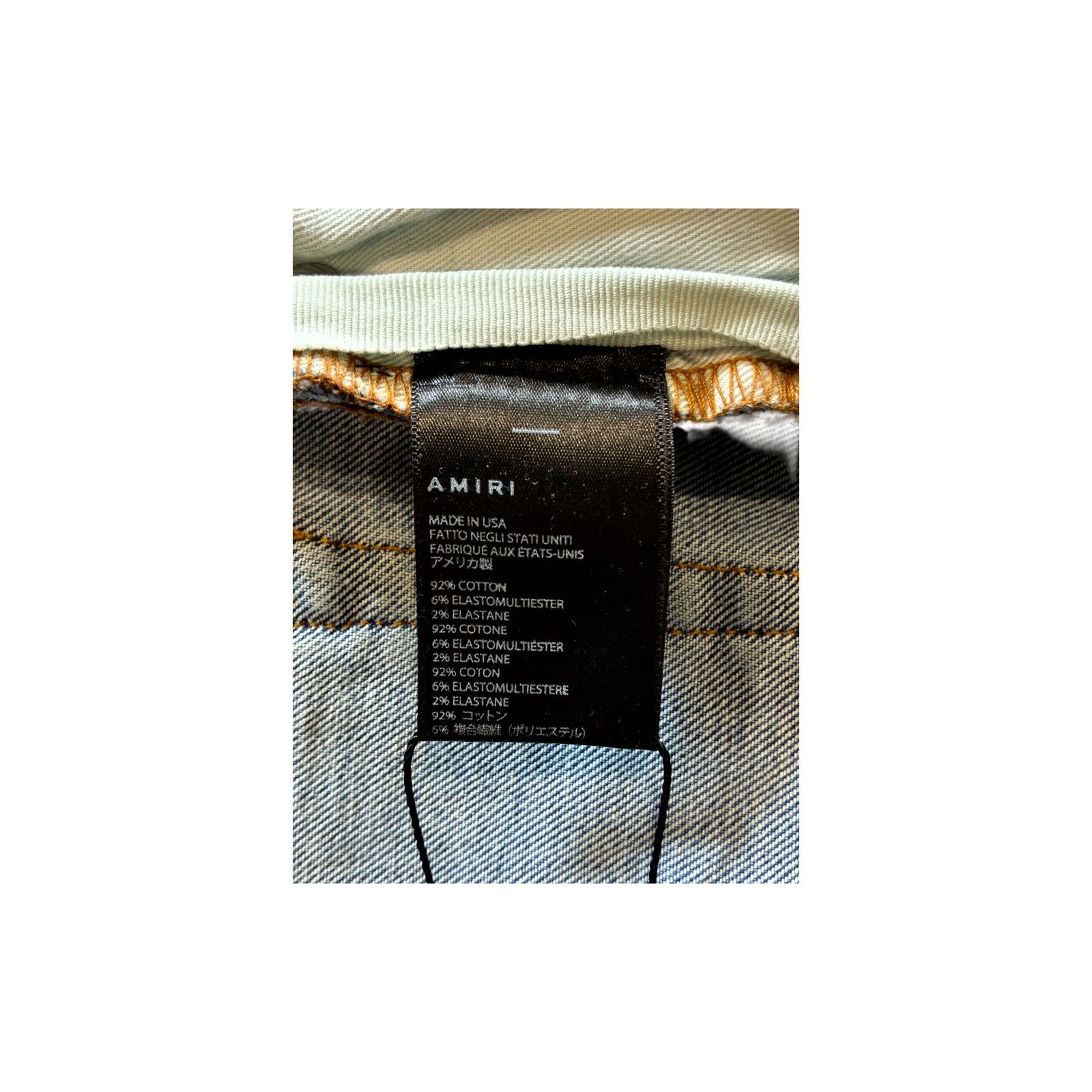 Amiri Amiri Art Patch Thrasher Light Wash Jeans Size US 32 / EU 48 - 5 Thumbnail