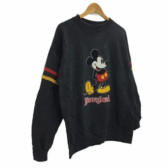Disney × Vintage Vtg 80' DISNEY Mickey Mouse Disneyland Cartoon Sweatshirt Size XL / US 12-14 / IT 48-50 - 4 Thumbnail