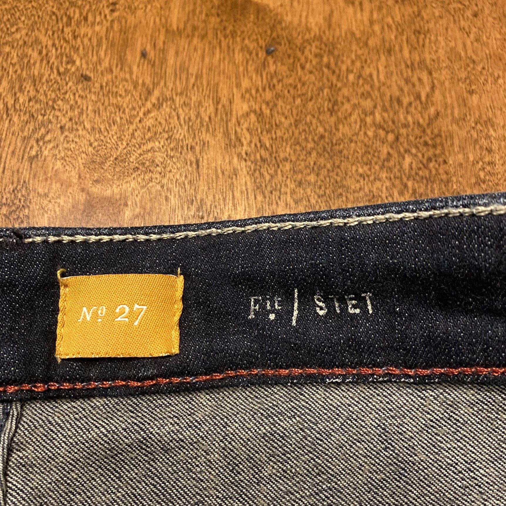 Vintage VINTAGE Pilcro & The Letterpress Jeans No. 27 Stet Flare Boot Cut Women 28x30 Dark Blue Size 28" / US 6 / IT 42 - 4 Thumbnail