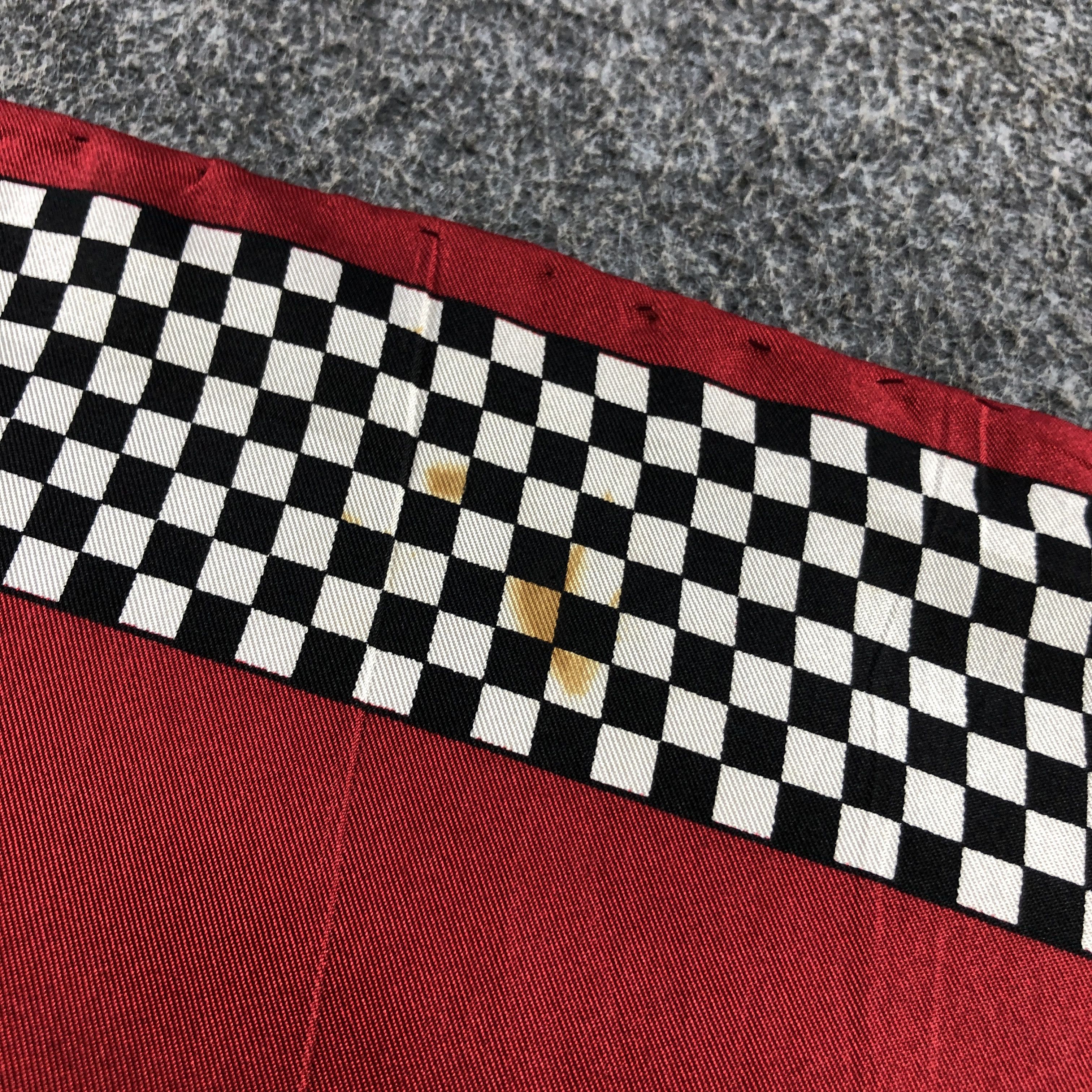 Japanese Brand Luxury Carriage Hand Rolled Silk Scarf M1121 Size ONE SIZE - 6 Thumbnail