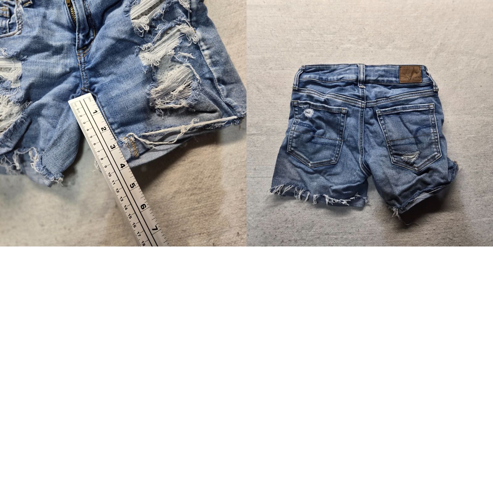 American Eagle Outfitters American Eagle Outfitters Denim Shorts Midi Next Level Stretch X Blue Women's Size 2 Shirt? Size 26" / US 2 / IT 38 - 7 Thumbnail