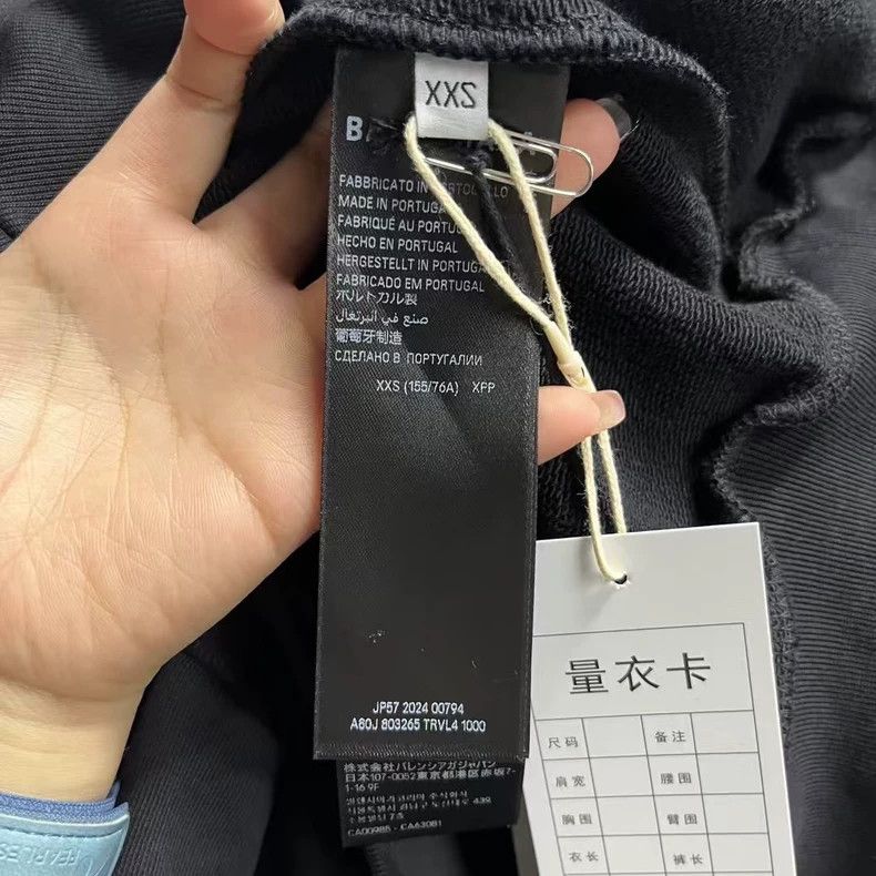Balenciaga Balenciaga Black letter print hooded long sleeve sweater l Size US XXS / EU 40 - 6 Thumbnail