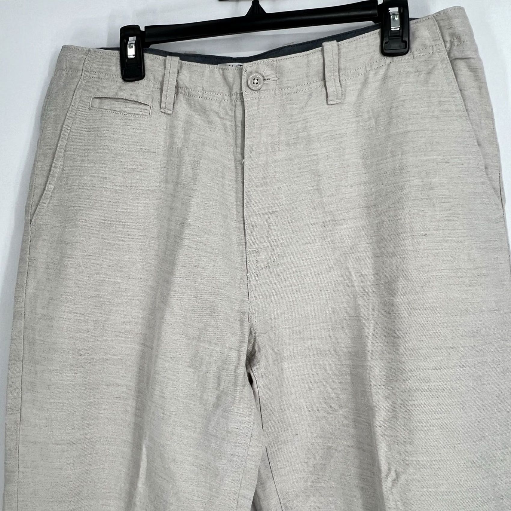 Nautica Nautica Men’s Flat Front Pants Tan Beige 52% Linen 48% Cotton Regular 34W x 32L Chino Casual Formal Travel Party/Cocktail Boys Womens Mens Size US 34 / EU 50 - 5 Thumbnail