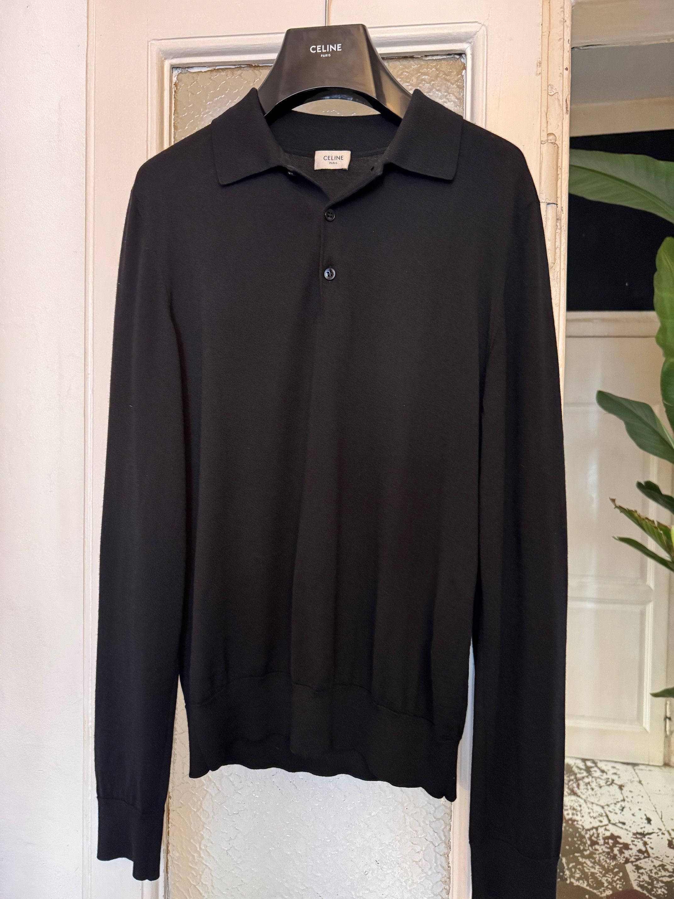 Celine POLO SWEATER IN WOOL Size US M / EU 48-50 / 2 - 1 Thumbnail