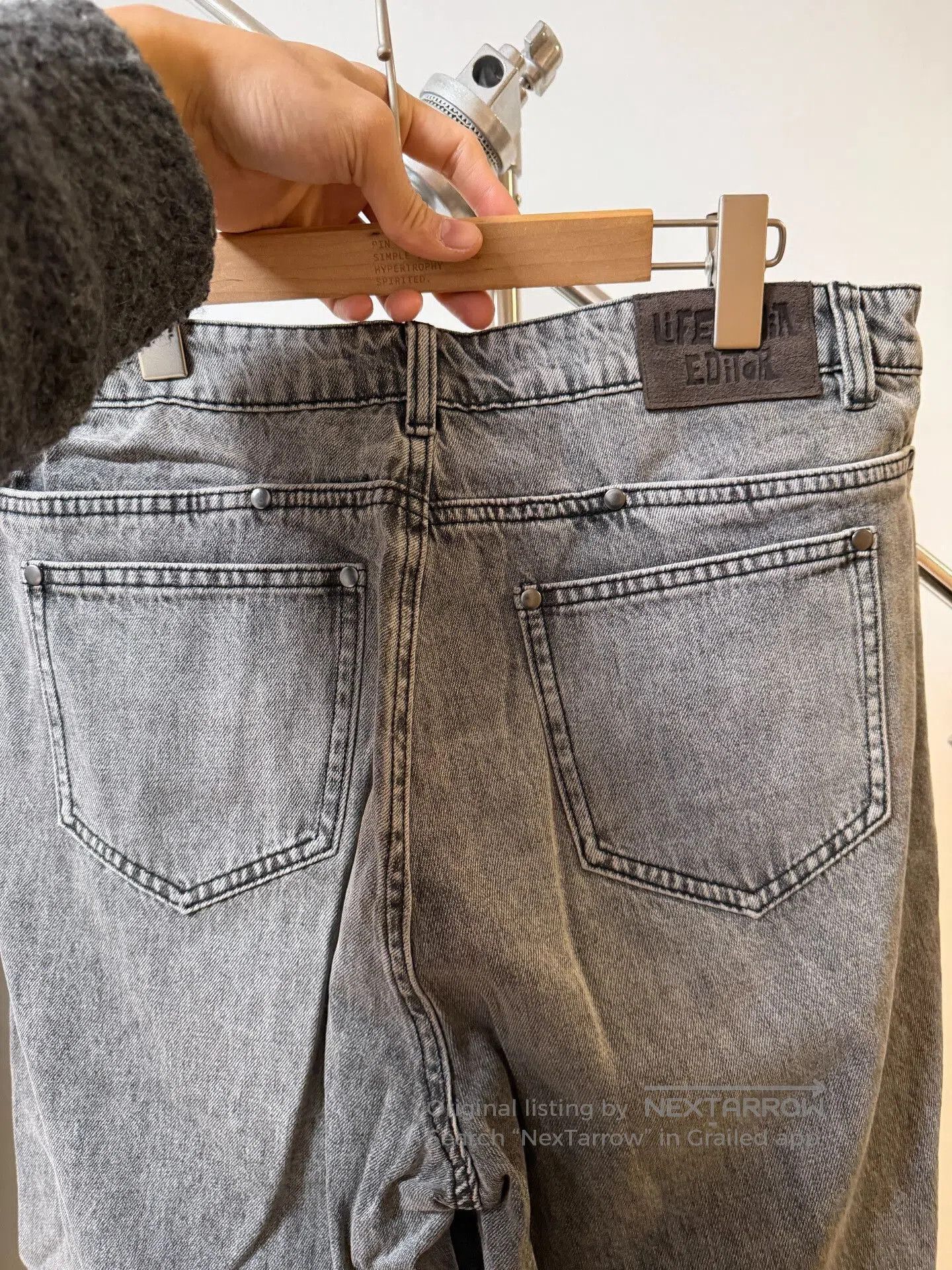 Life is Good LIFEPEDIA Washed Gray Distressed Jeans. Size US 30 / EU 46 - 5 Thumbnail