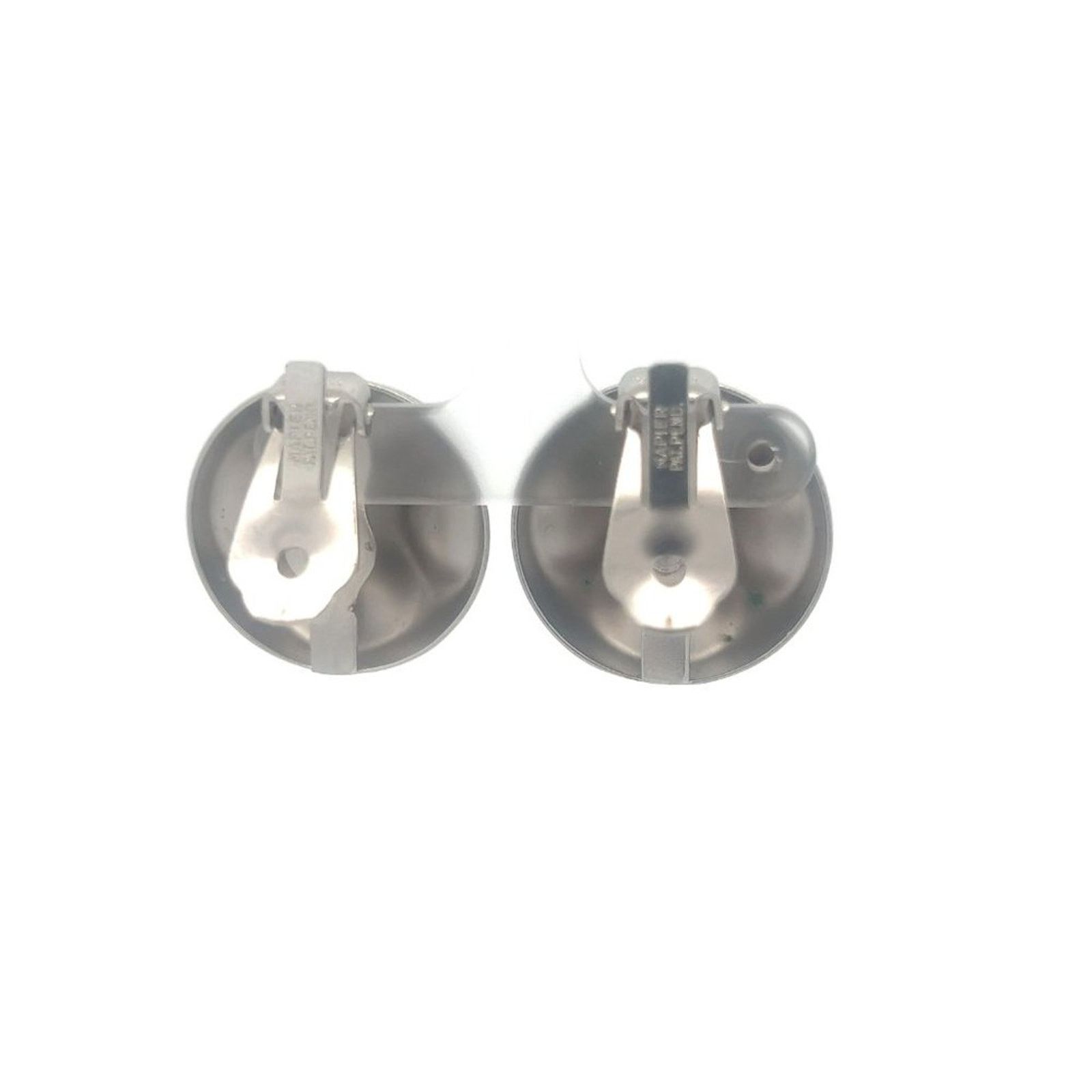 & Other Stories Vintage Signed - Napier Silver tone Circular Clip Earrings Size ONE SIZE - 2 Thumbnail