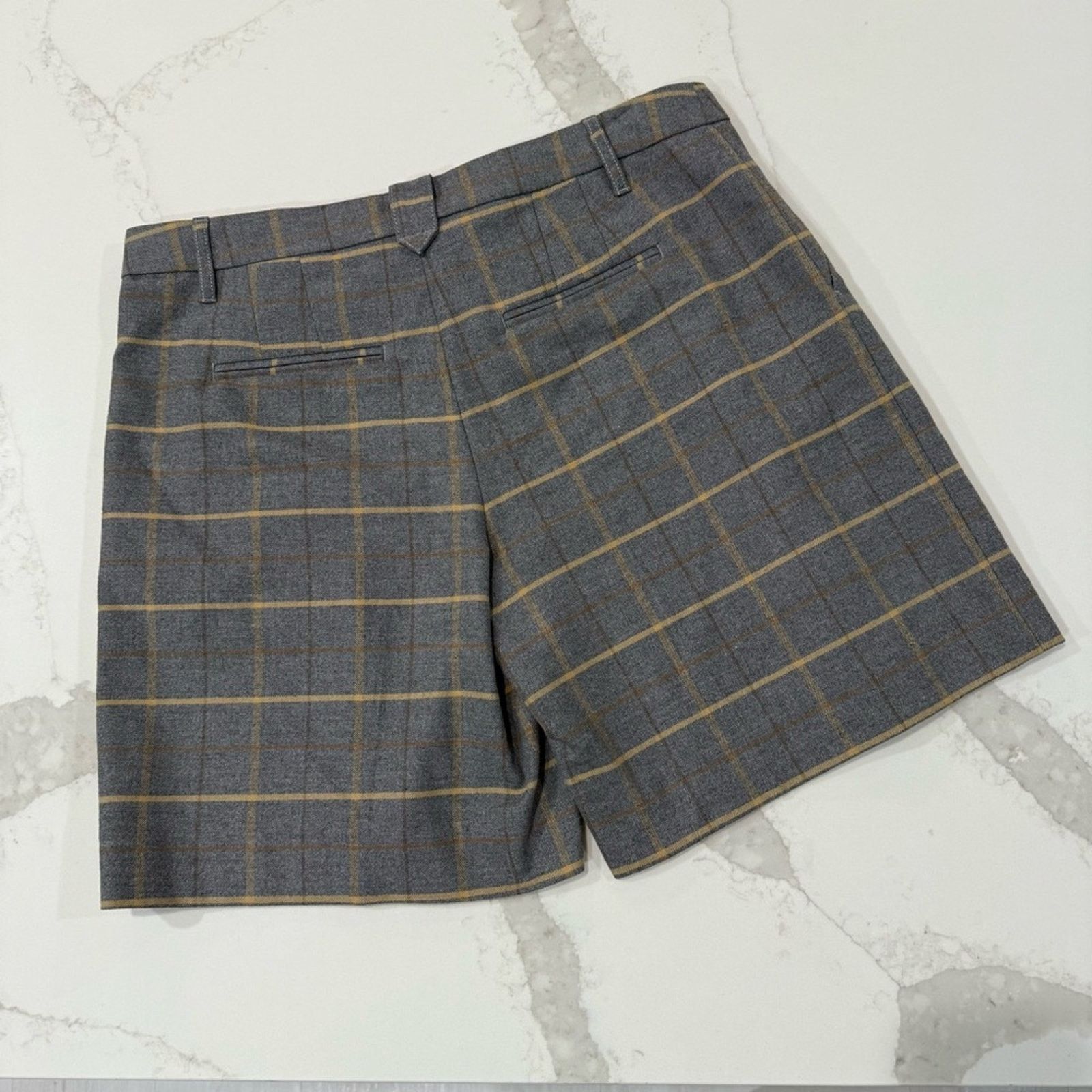 Anthropologie Anthropologie Cartonnier Plaid Pleated Shorts Womens 12 Size 34" / US 12 / IT 48 - 6 Thumbnail