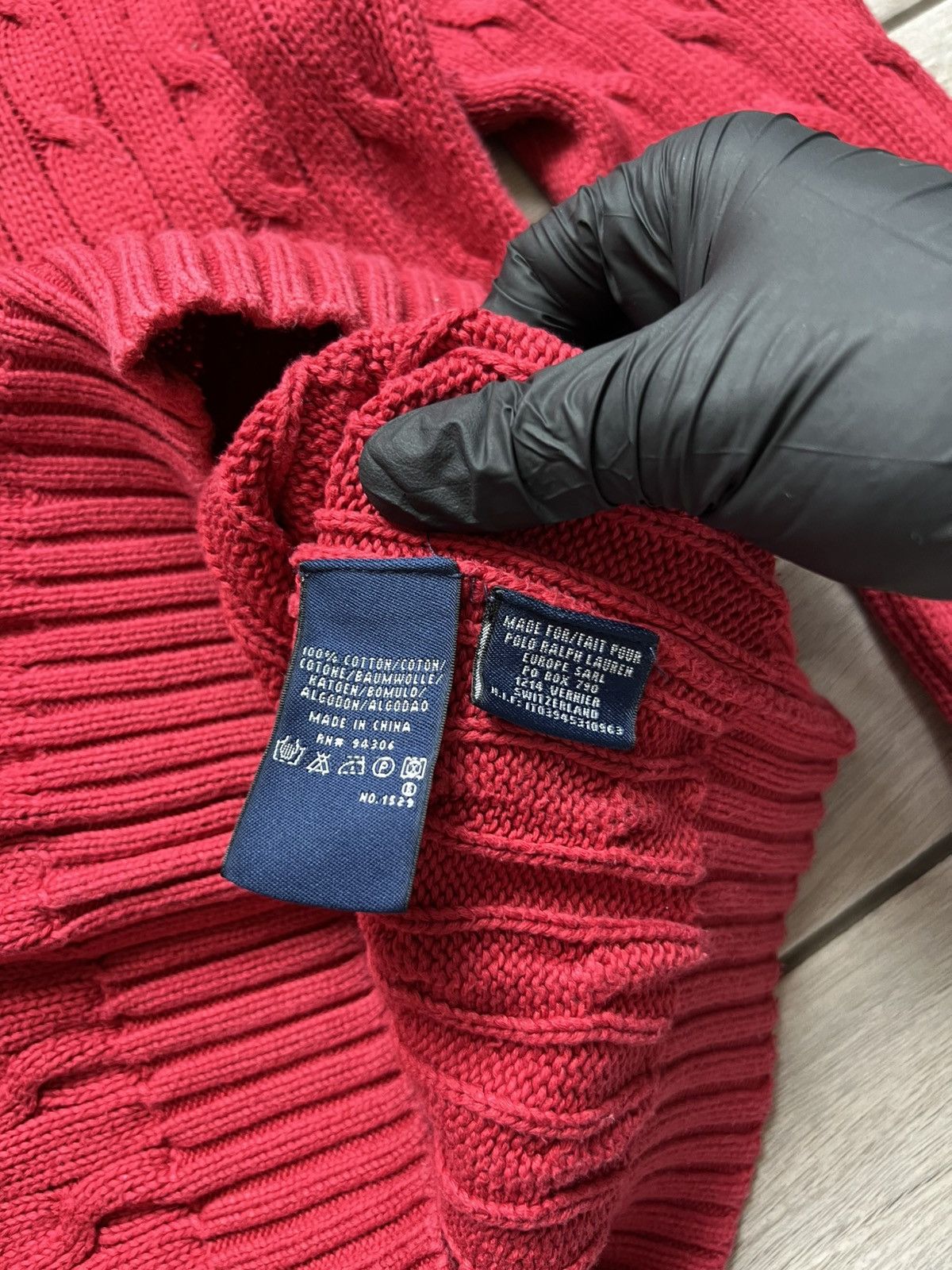 Polo Ralph Lauren Ralph Lauren Cable Knit Sweater Color Red Size M / US 6-8 / IT 42-44 - 7 Thumbnail