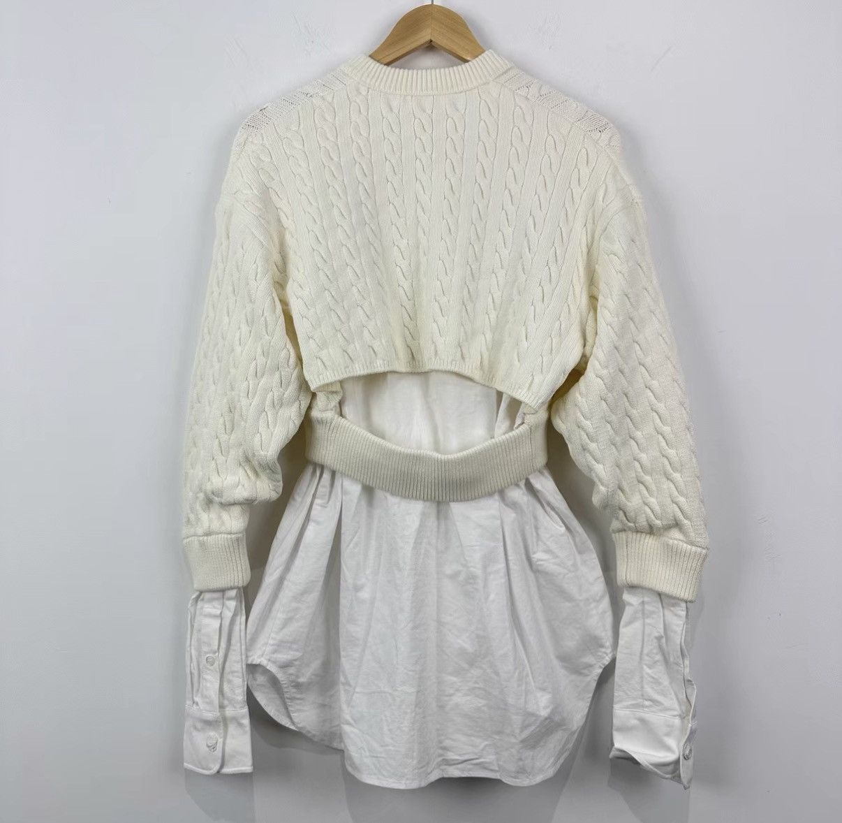 Alexander Wang Alexander Wang Shirt & Sweater Hybrid Top J42 Size S / US 4 / IT 40 - 2 Thumbnail