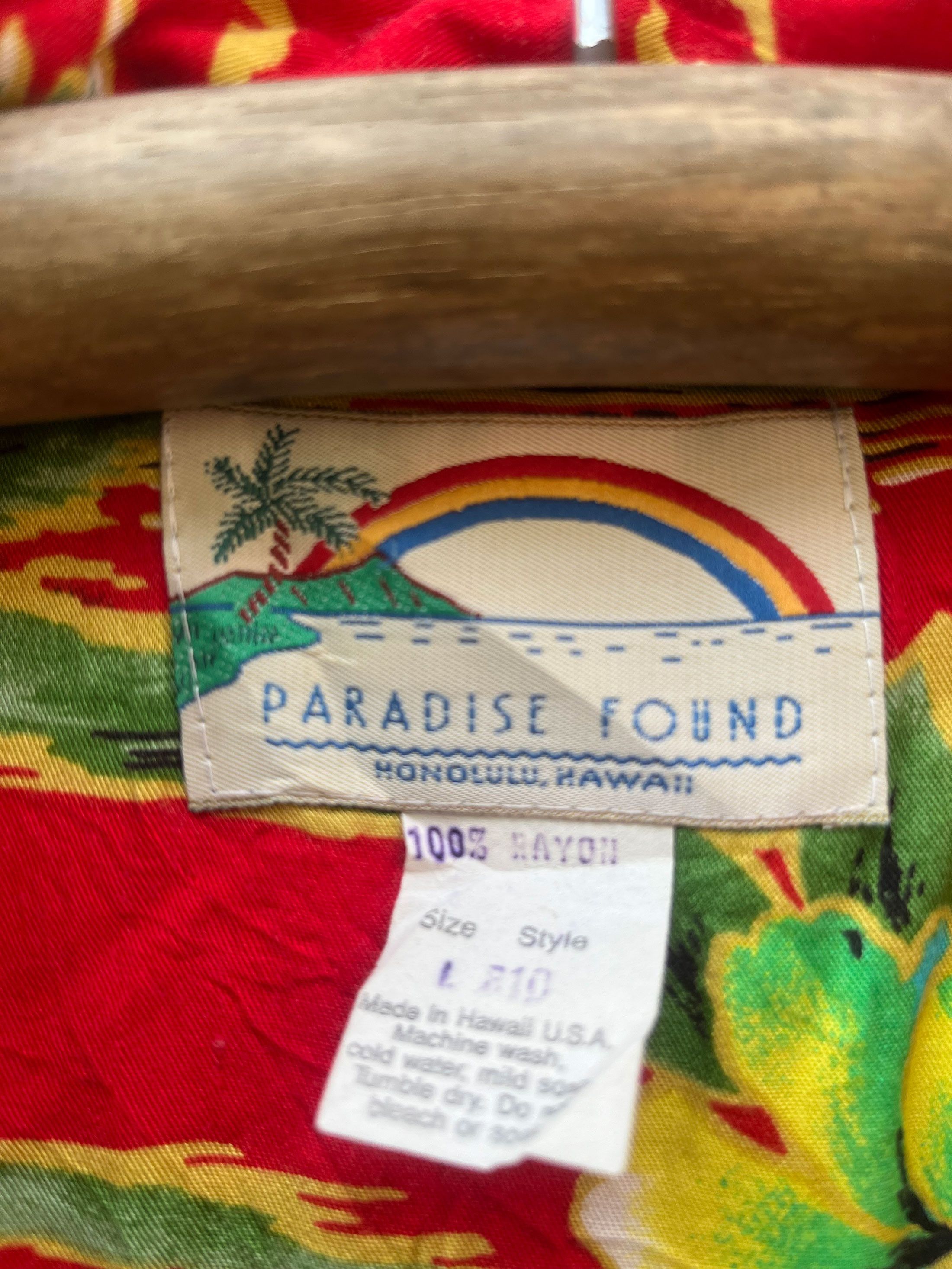 Paradise Found Vintage Honolulu Hawaii Camp Full Printed 70s 80s Short Size US L / EU 52-54 / 3 - 3 Thumbnail
