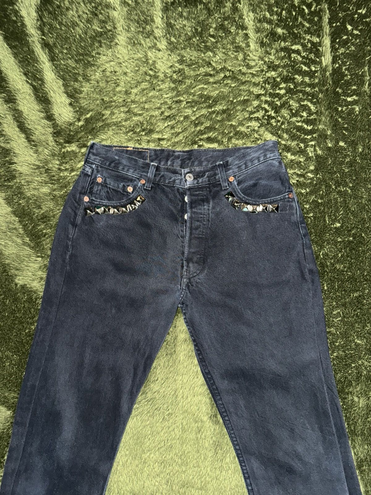 Levi's [W30/L32] Levi’s 501 Europe Custom Dyed Denim Pants Black Size US 30 / EU 46 - 5 Thumbnail
