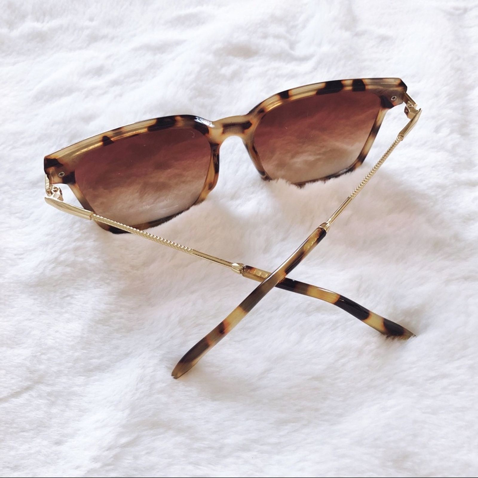 Other Kai Tortoise Brown Square Sleek Sunglasses Size ONE SIZE - 5 Thumbnail
