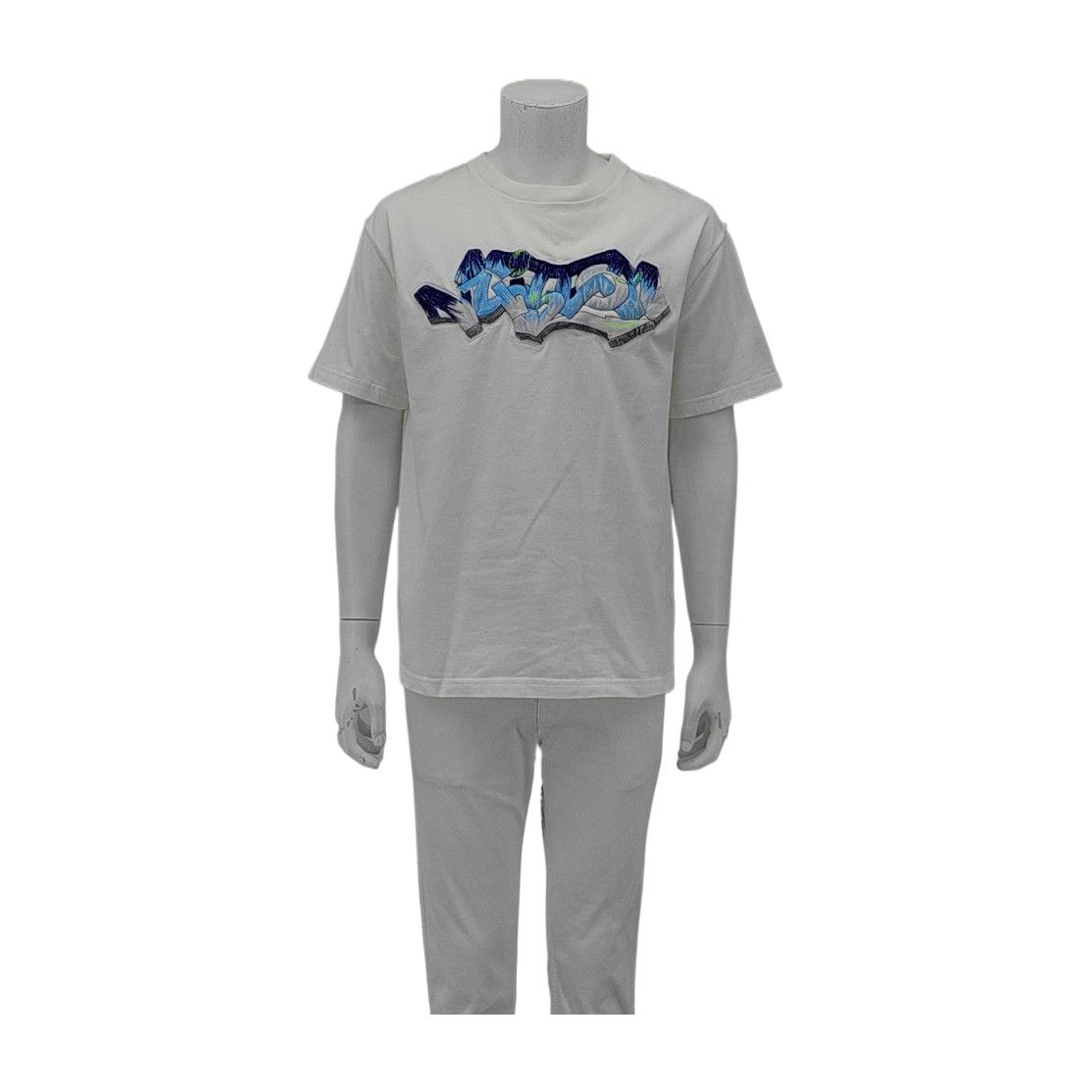 Louis Vuitton Louis Vuitton Graffiti Logo T-Shirt L Size US L / EU 52-54 / 3 - 1 Thumbnail