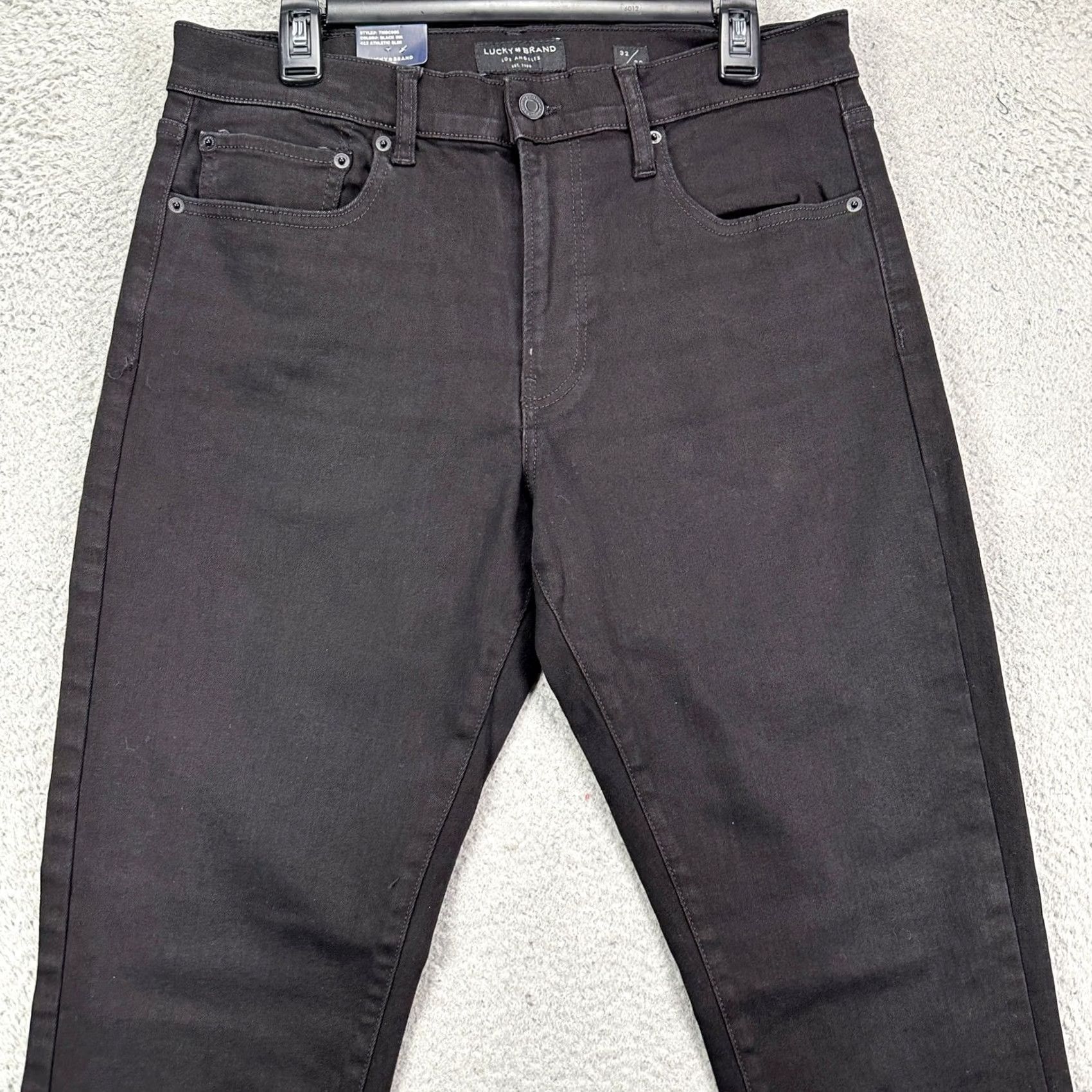 Lucky Brand Lucky Brand 412 Mens Slim Jeans 32X32 Black Denim 2 Way Stretch NEW Size US 32 / EU 48 - 4 Thumbnail