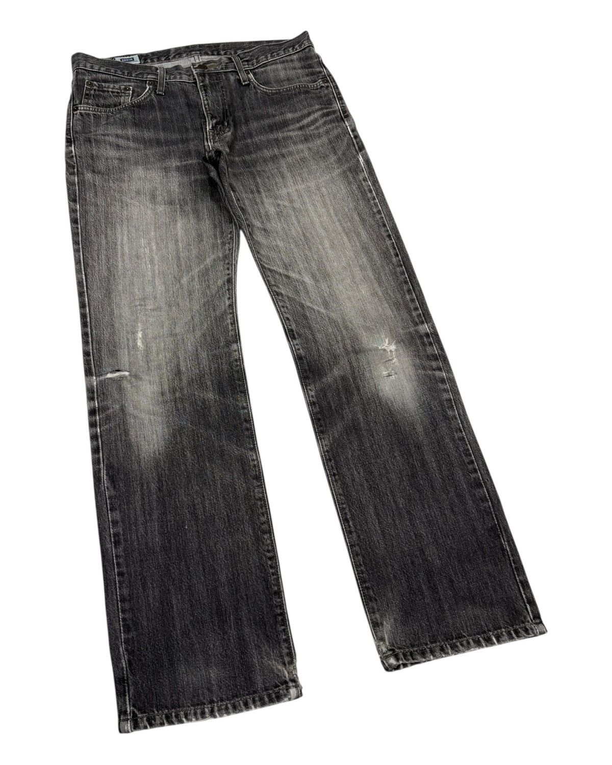 Hysteric Glamour Edwin Faded Black Loose Fit Distressed Denim Jeans Size US 33 - 3 Thumbnail