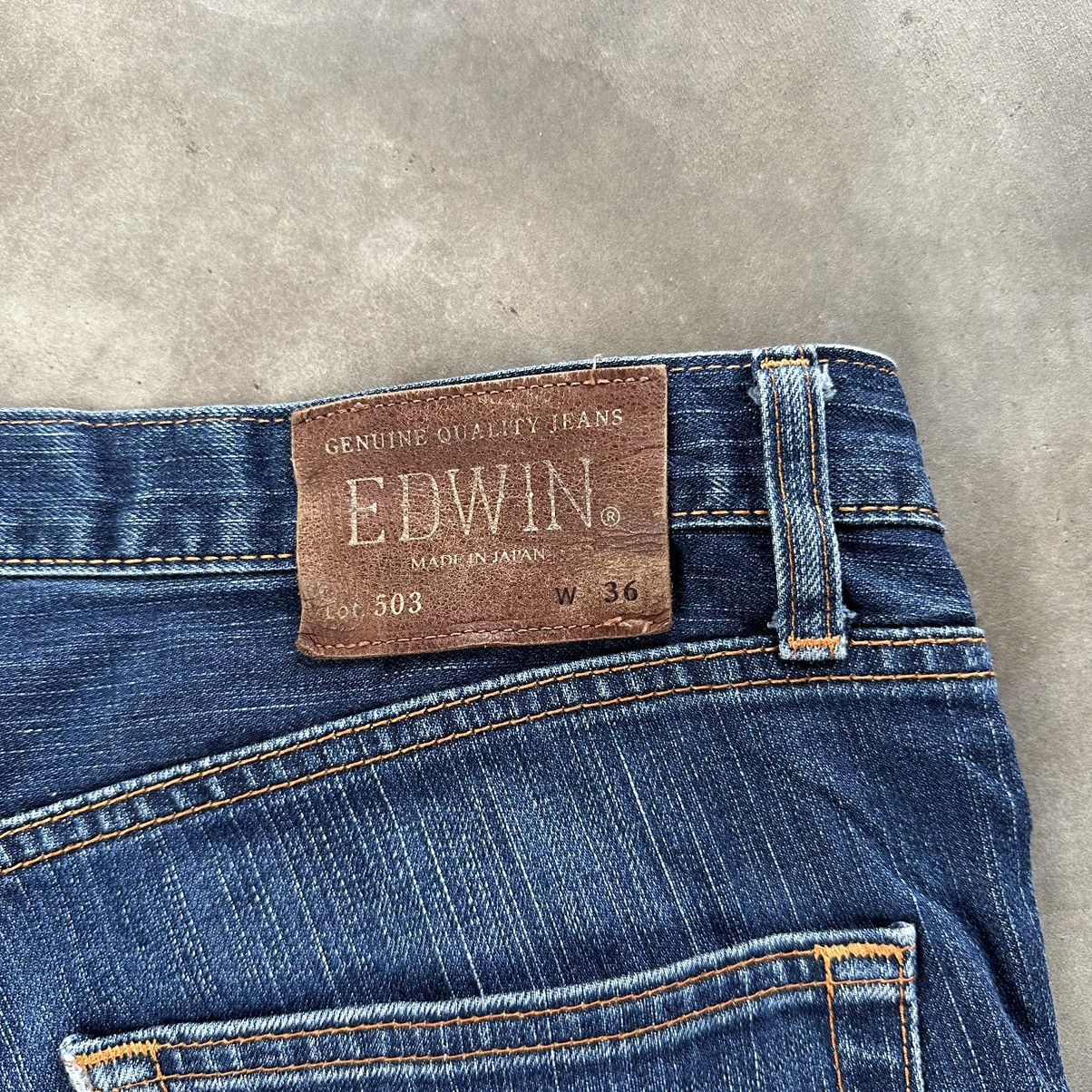 Japanese Brand Vintage Edwin Raw Faded Denim Jean Made In Japan Size 36 Size US 36 / EU 52 - 13 Thumbnail
