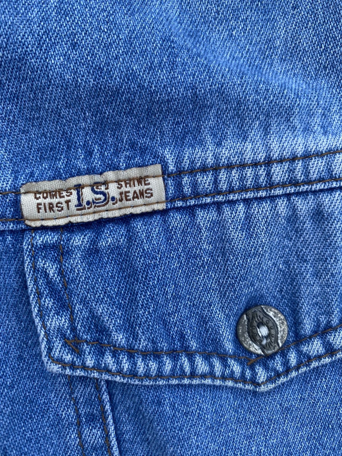 Issey Miyake Rare Vintage 90s Issey Miyake IS Blue Denim Shirt Size US S / EU 44-46 / 1 - 10 Thumbnail