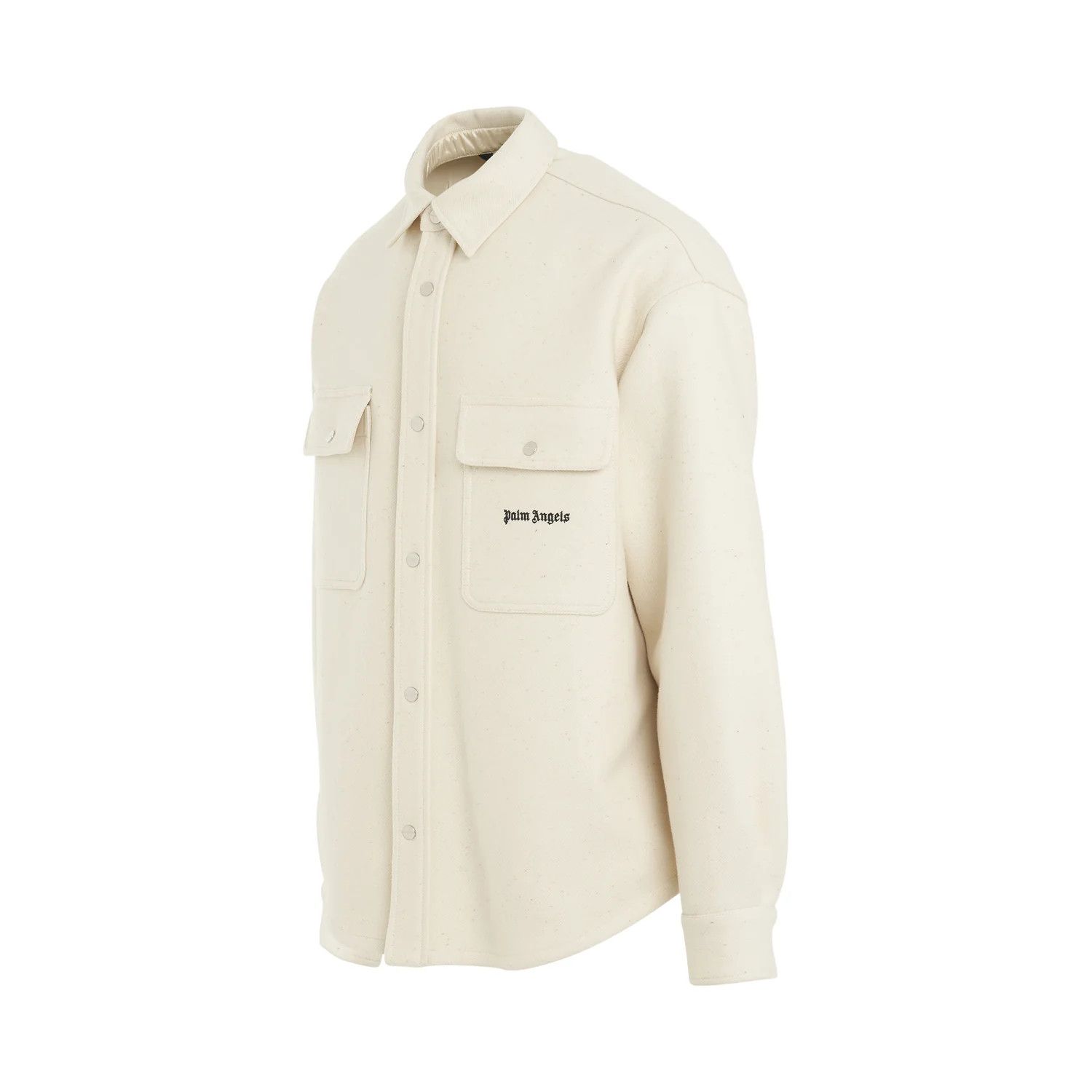 Palm Angels o1mris0824 Shirt in Cream Size US M / EU 48-50 / 2 - 2 Thumbnail