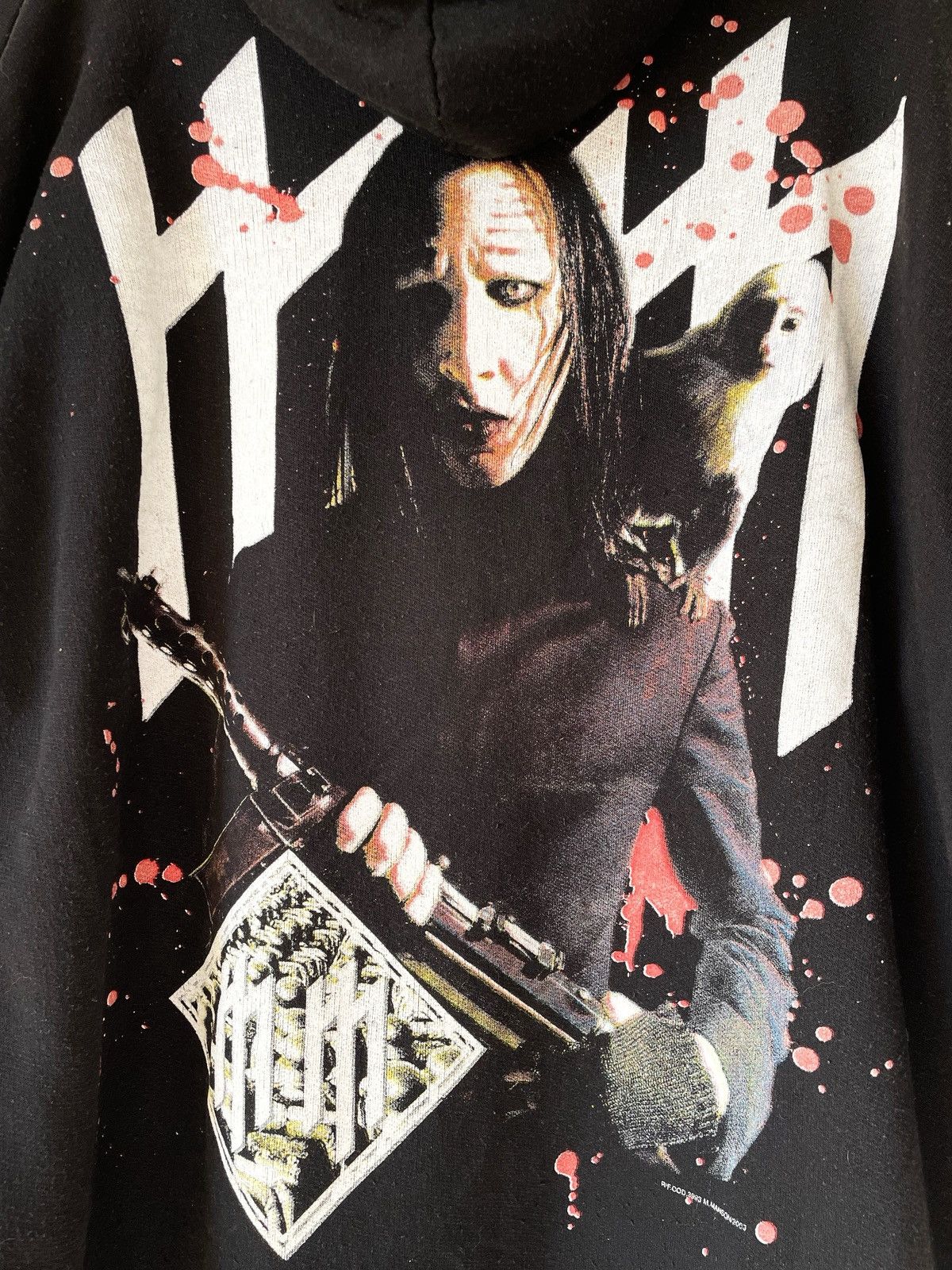Marilyn Manson Vintage 2003 Marilyn Manson zipper Hoodie. Size US XL / EU 56 / 4 - 10 Thumbnail