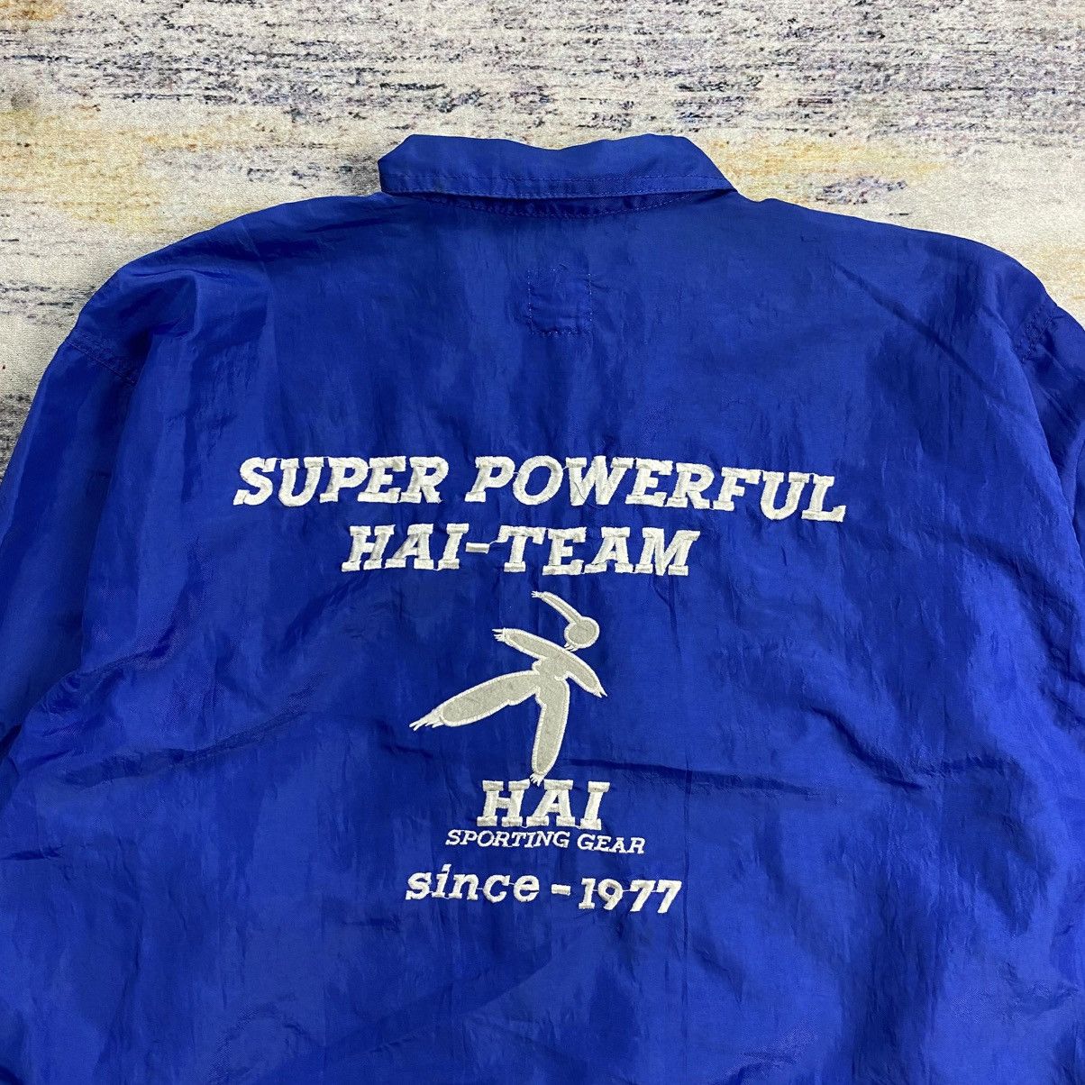 Hai Sporting Gear × Issey Miyake Vintage 90s Hai sporting gear big logo embroidery jacket Size US L / EU 52-54 / 3 - 4 Thumbnail