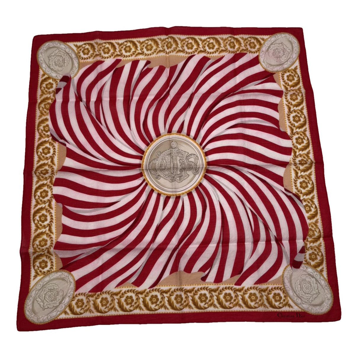 Dior Mitzah ABC Red Silk Scarf Size ONE SIZE - 1 Thumbnail
