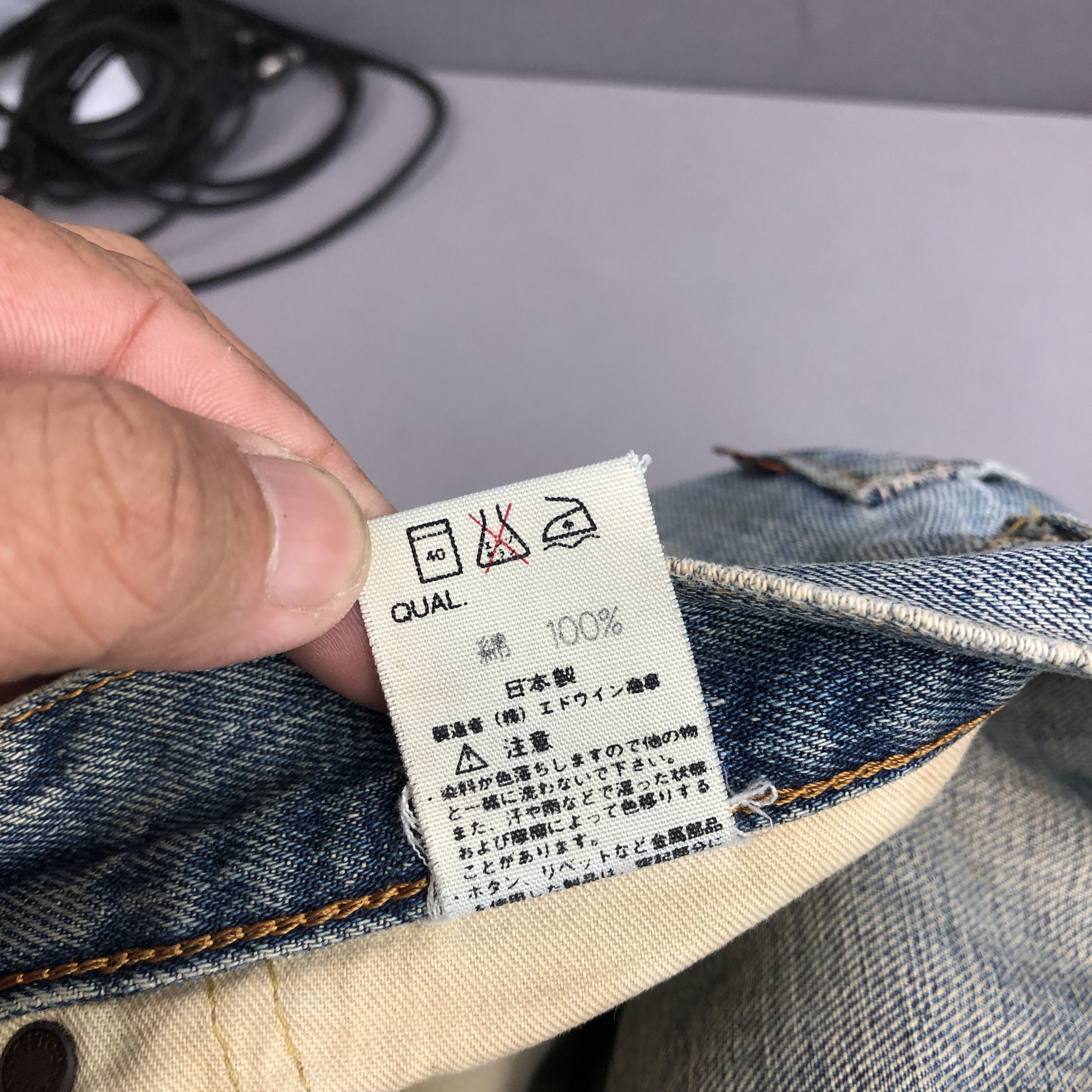 Japanese Brand Vintage Edwin 505x Selvedge Jeans Faded Mud Wash Denim Size 28" / US 6 / IT 42 - 9 Thumbnail