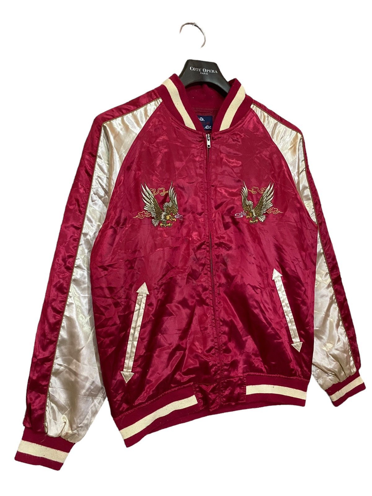 Japanese Brand × Traditional Weatherwear Sukajan bird emboidery jacket satin nice design Size US M / EU 48-50 / 2 - 5 Thumbnail