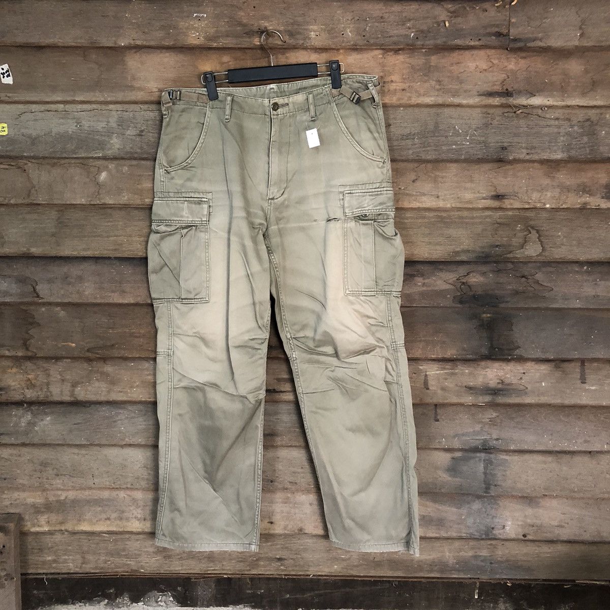 Alpha Industries DL Alpha Industries Brown Cargo Multipocket Pants #S2786 Size US 32 / EU 48 - 1 Thumbnail