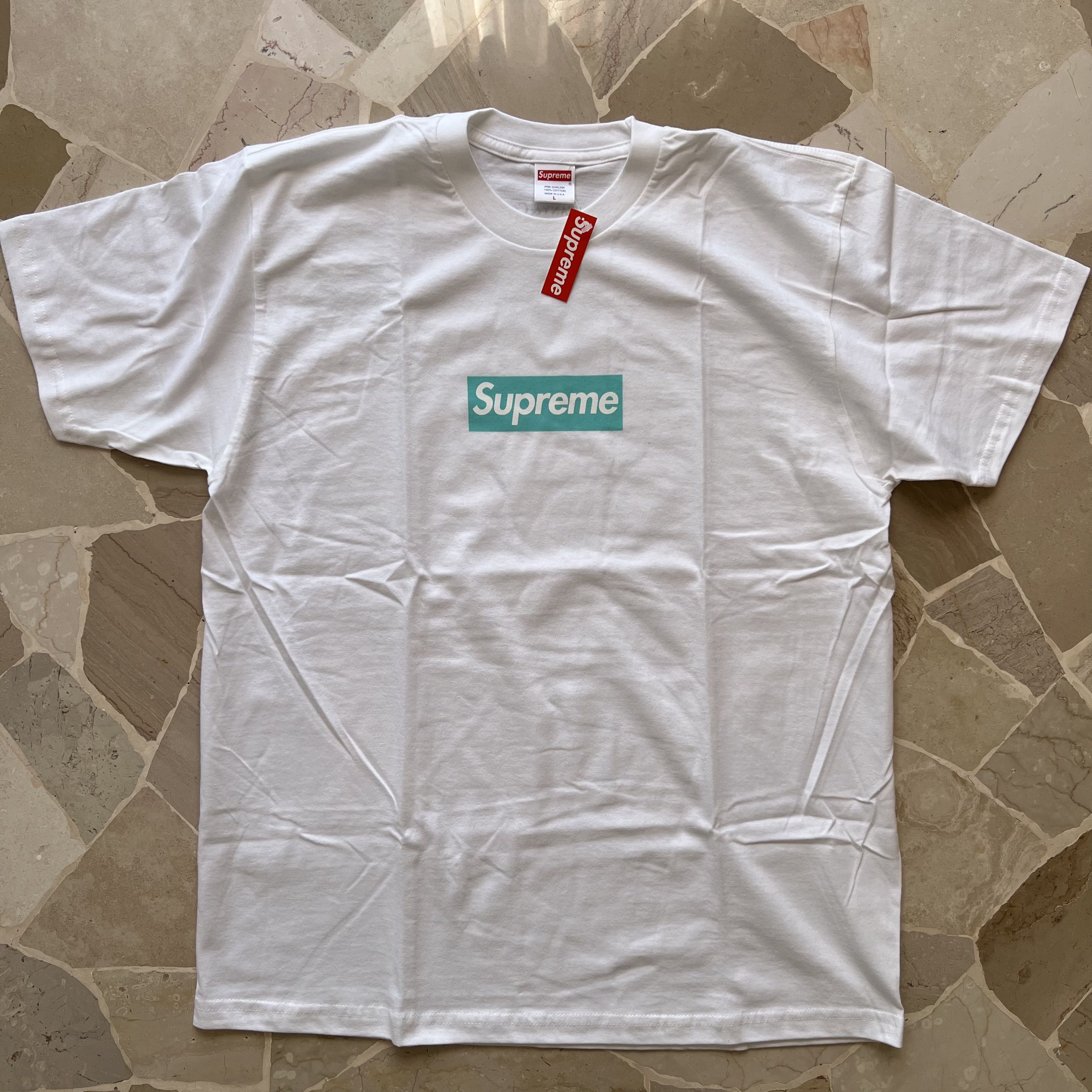 Supreme × Tiffany & Co. Supreme T-shirt con Logo Supreme x Tiffany & Co large Size US L / EU 52-54 / 3 - 10 Thumbnail