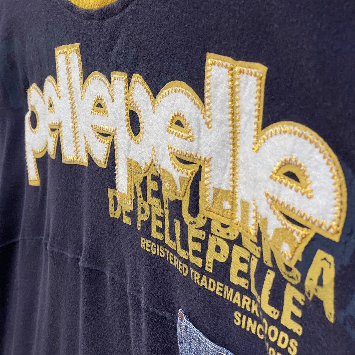 Pelle Pelle Vintage Pelle Pelle Hip Hop T-Shirt Ringer XL Denim Pocket Size US XL / EU 56 / 4 - 6 Thumbnail