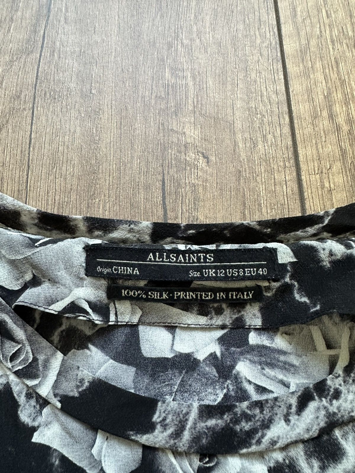 Allsaints Blouse Allsaints Silk Printed in Italy size 12 UK Size M / US 6-8 / IT 42-44 - 2 Thumbnail
