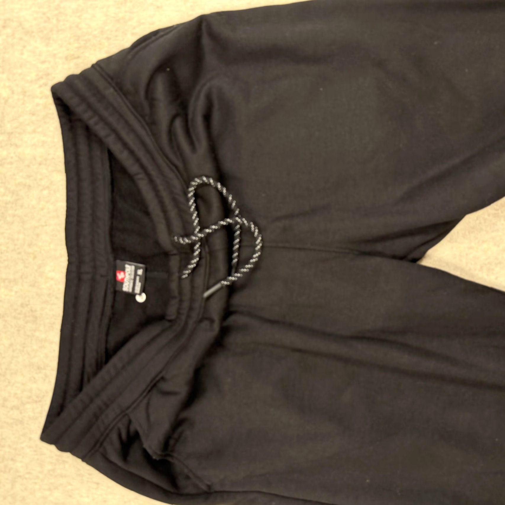 Southpole Southpole Mens XL Black Fleece Lined Joggers Sweatpants Drawstring Cuffed Pants Size US 36 / EU 52 - 3 Thumbnail