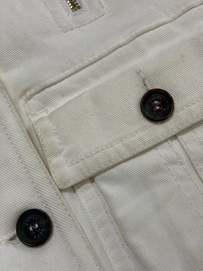 Gucci SS2007 Gucci Cream Madonna Multi-Pocket Bomber Jacket Size S / US 4 / IT 40 - 10 Thumbnail