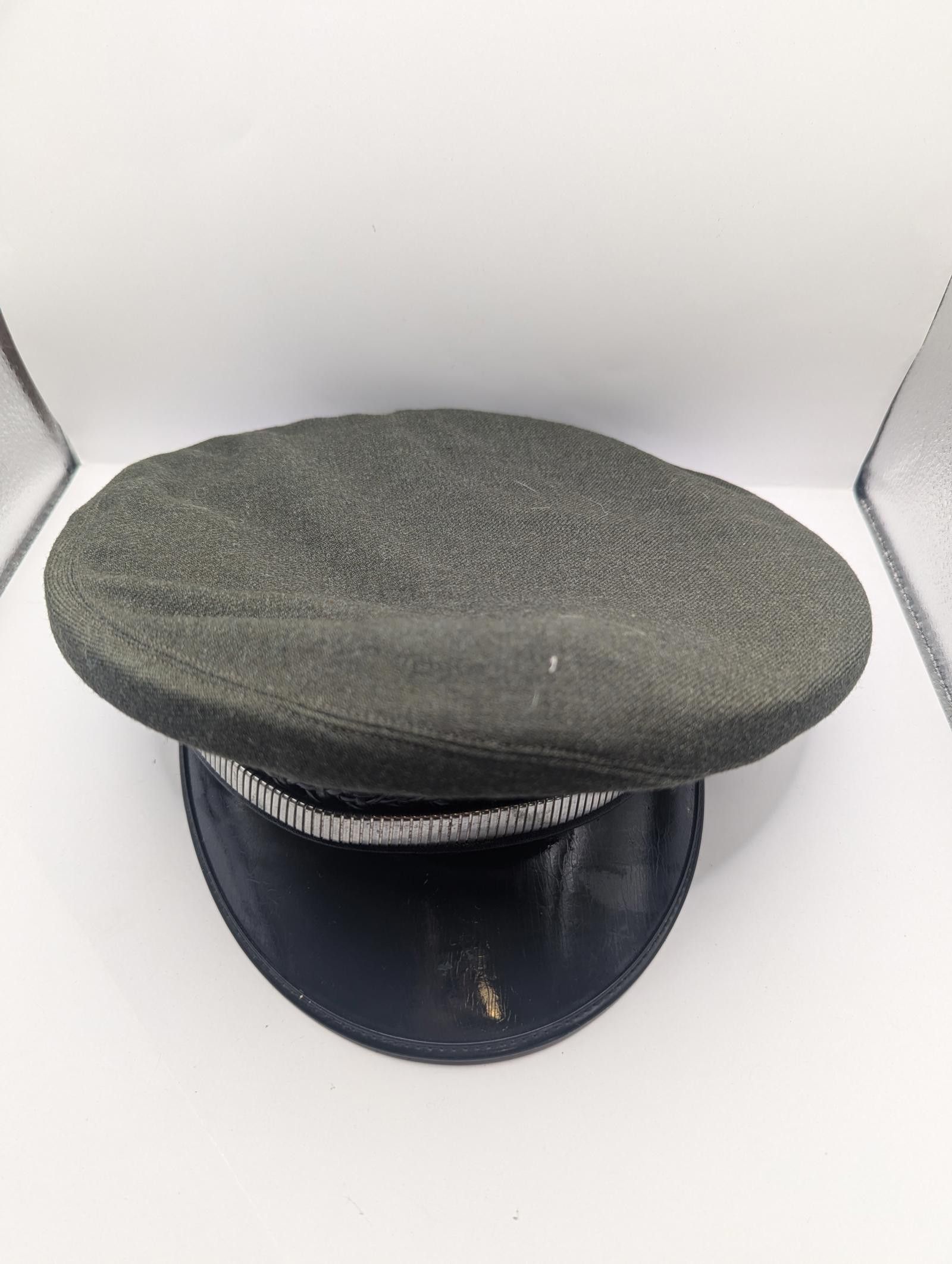 Designer Vintage Military Officer's Cap Glossy Visor Size 7 Heck Ross Size ONE SIZE - 2 Thumbnail