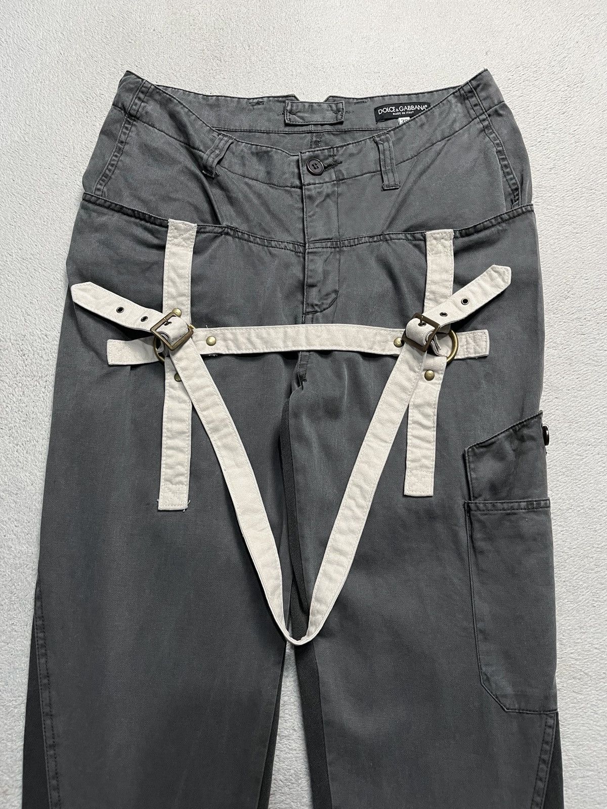 Dolce & Gabbana Dolce & Gabbana Bondage Pants Punk Style Size US 29 - 2 Thumbnail
