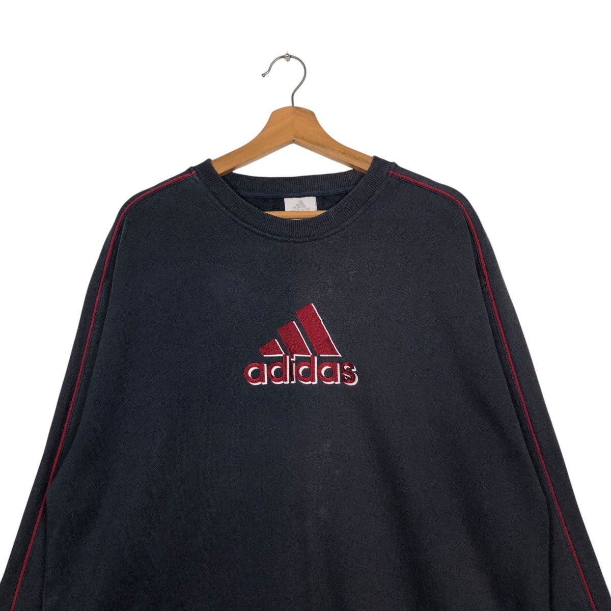 Adidas 📌Vintage Adidas Sweatshirt Big Logo Design Size US L / EU 52-54 / 3 - 4 Thumbnail
